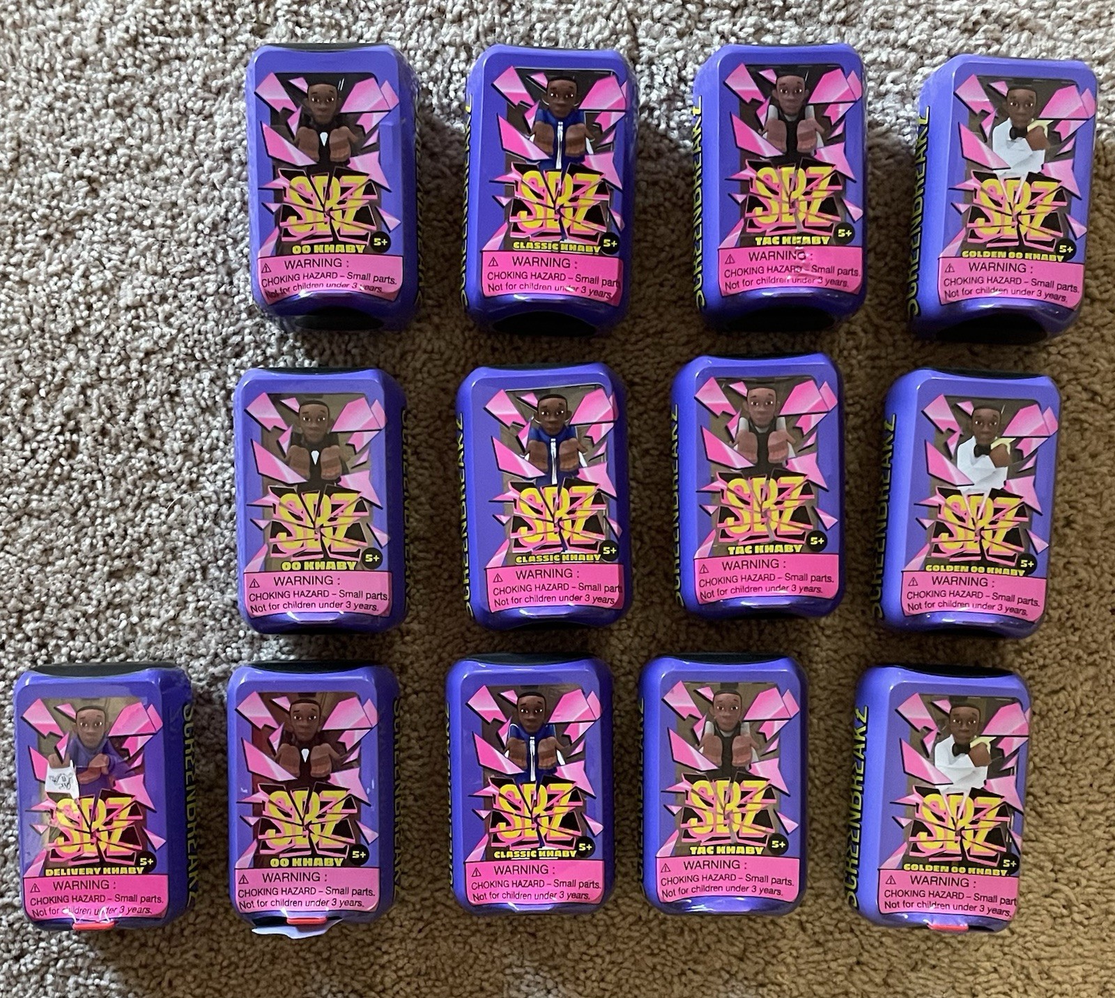 SBZ Screen Breakz Toy-Lot 13…Purple Boxes-Khaby Golden OO…Tac…Delivery…Classic