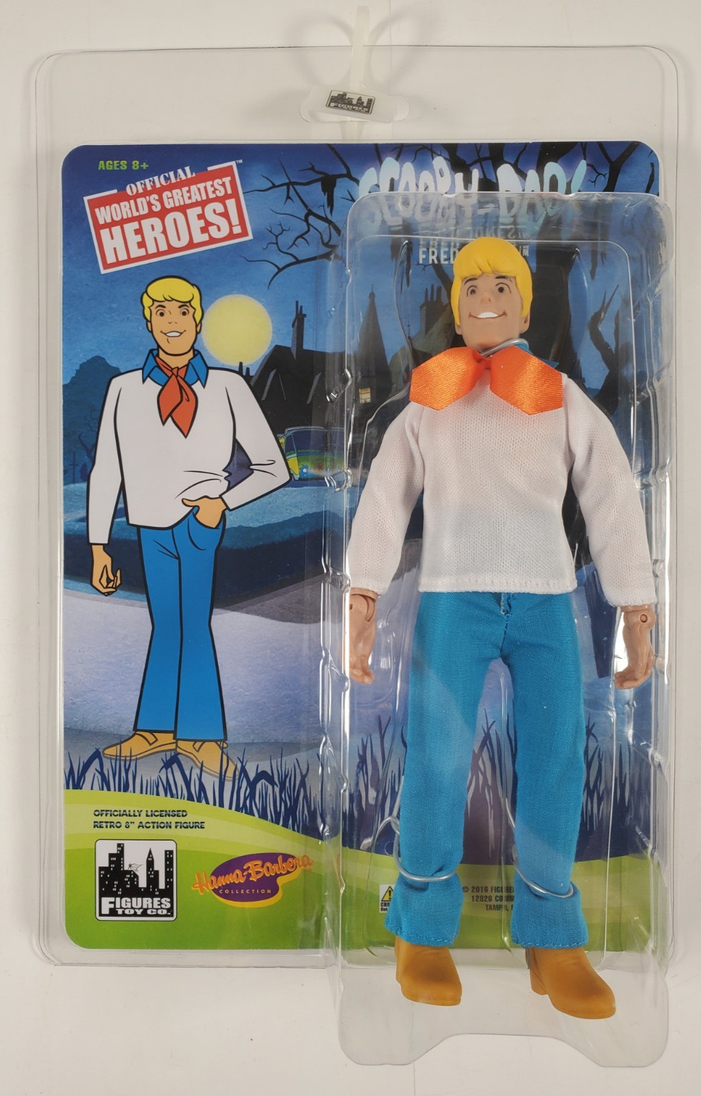 Figures Toy Co. Scooby Doo Retro – Fred Hanna-Barbera 2016 NIB 8&Prime; Figure NWT
