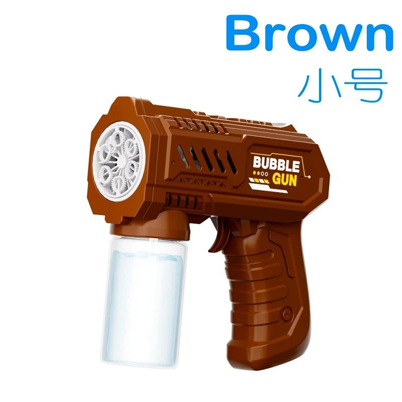 6 Hole Electric Bubble Gun Automatic Bubble Blower with LED Light