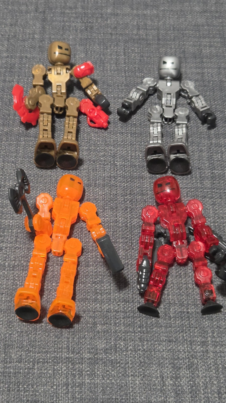 Loose Klikbot Stop Motion Animation Lot of 10 Figures -Some Missing Accessories