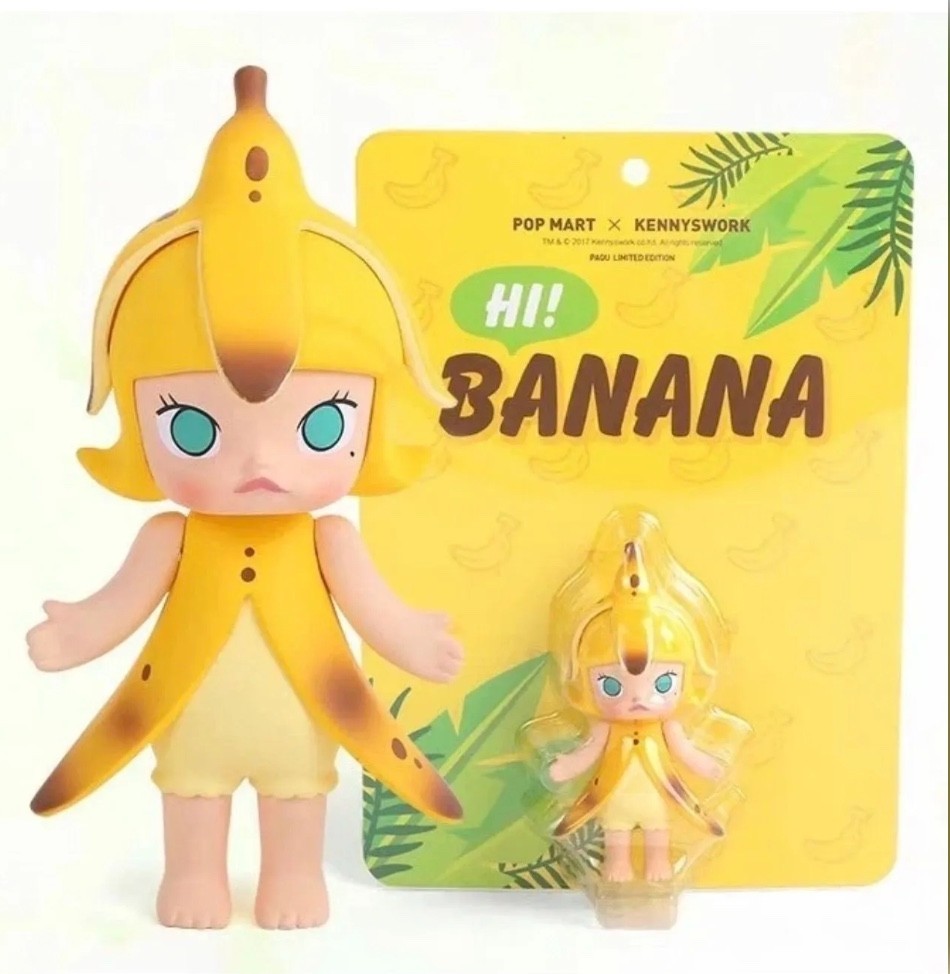 Authentic Hi Banana Molly Pop Mart Kennywork limited collectable