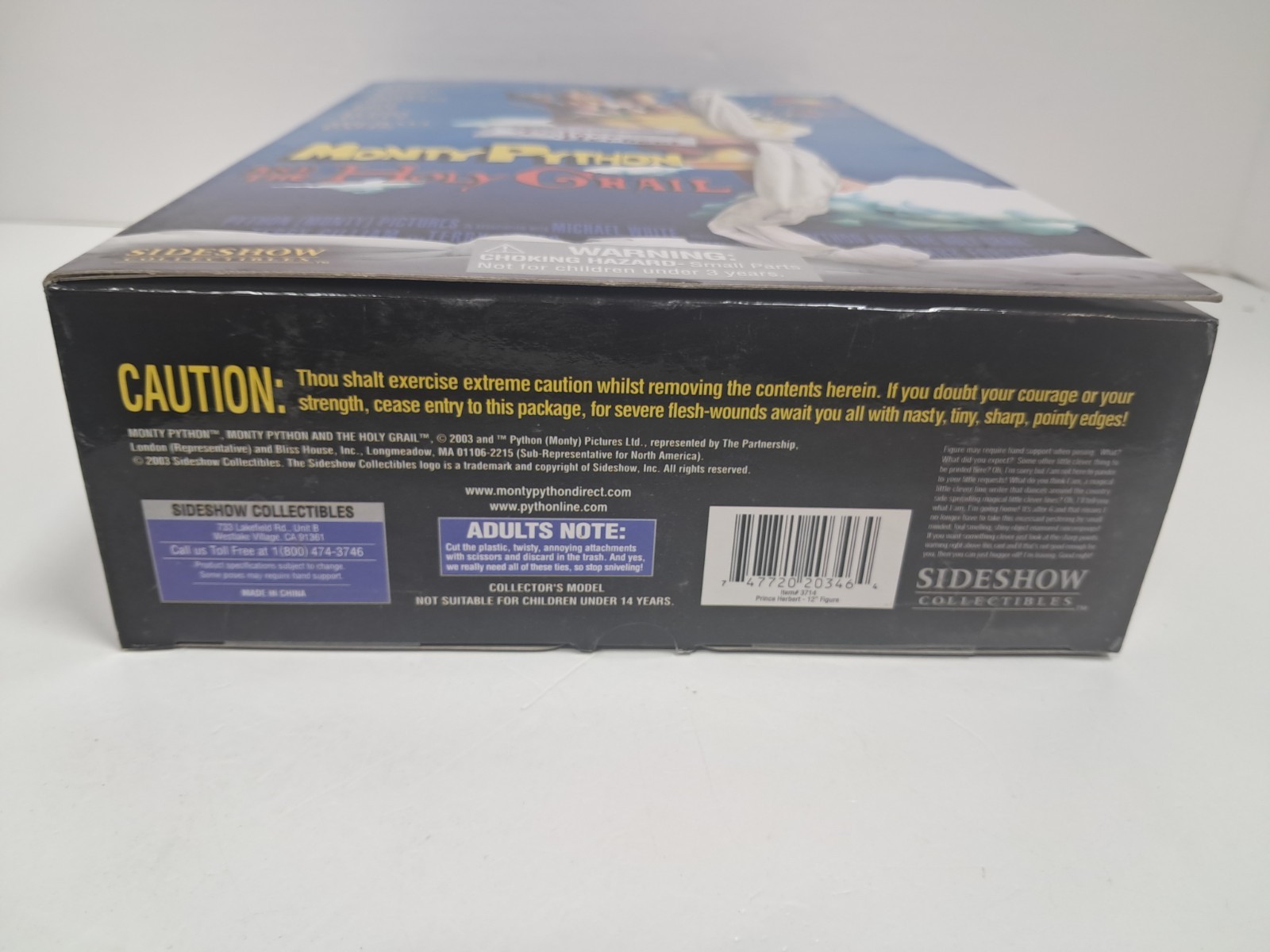 Sideshow Monty Python TERRY JONES AS PRINCE HERBERT Boxed Action Figure – NEW!