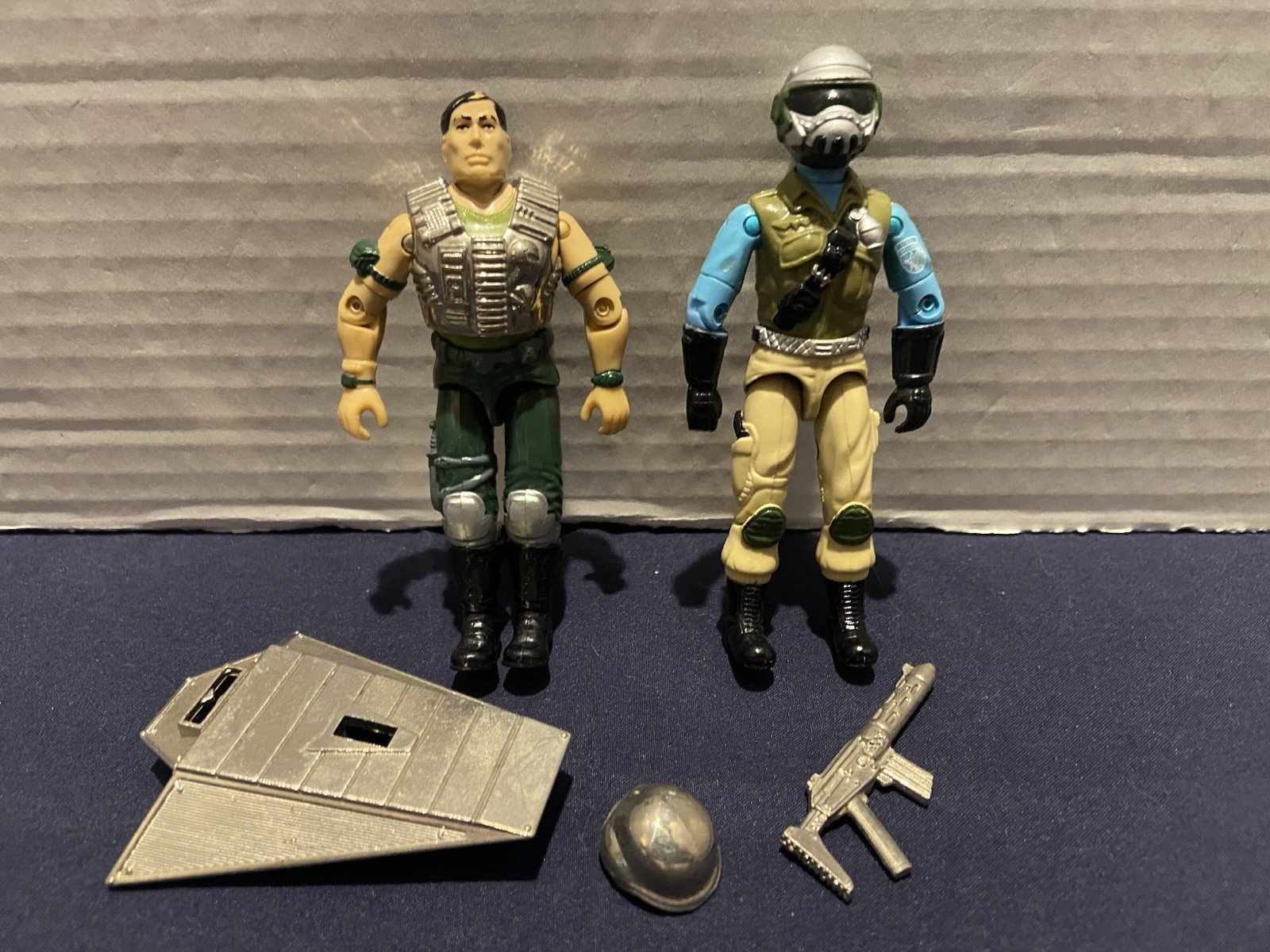 GI Joe Hasbro 3.75” Mail Away Super Trooper 100% & V1C Steel Brigade Good Cond