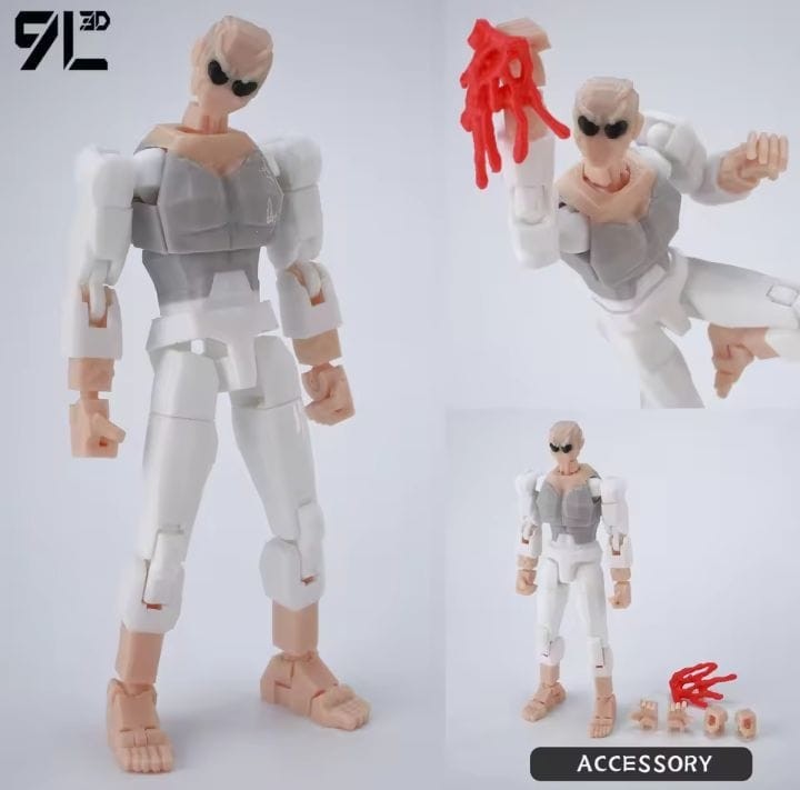 9L 3D Printed Superheroes Invincible 2.0 Anime Multi-Jointed Action Figure Toy