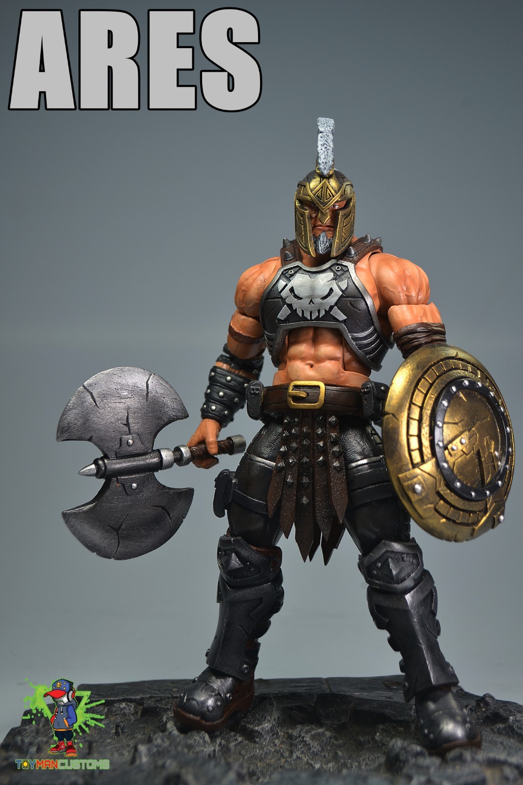 marvel legends ARES 7 inch custom figure COMISSION JOB BY TOYMAN