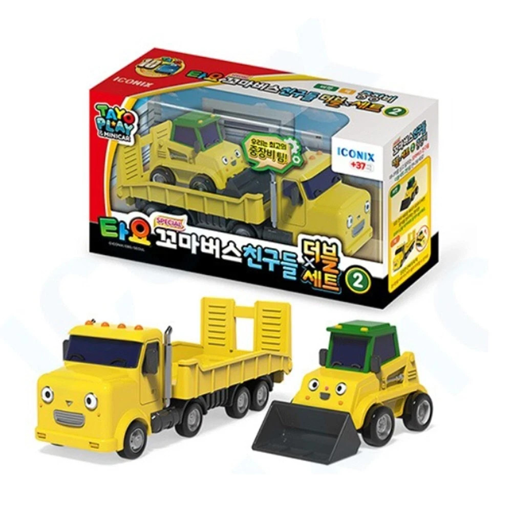 Tayo Little Bus Heavy Equipment Set 2 – Bucket Mac Toy Vehicle Construction