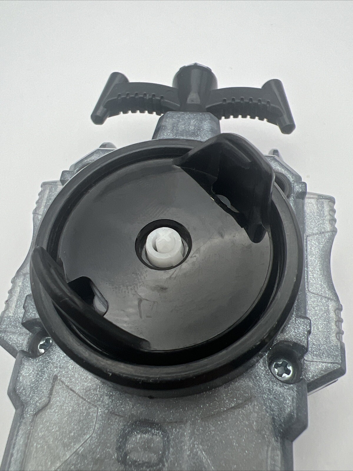 Silver Sparkle Left Spin Beyblade String Launcher For Burst Beyblades Takara