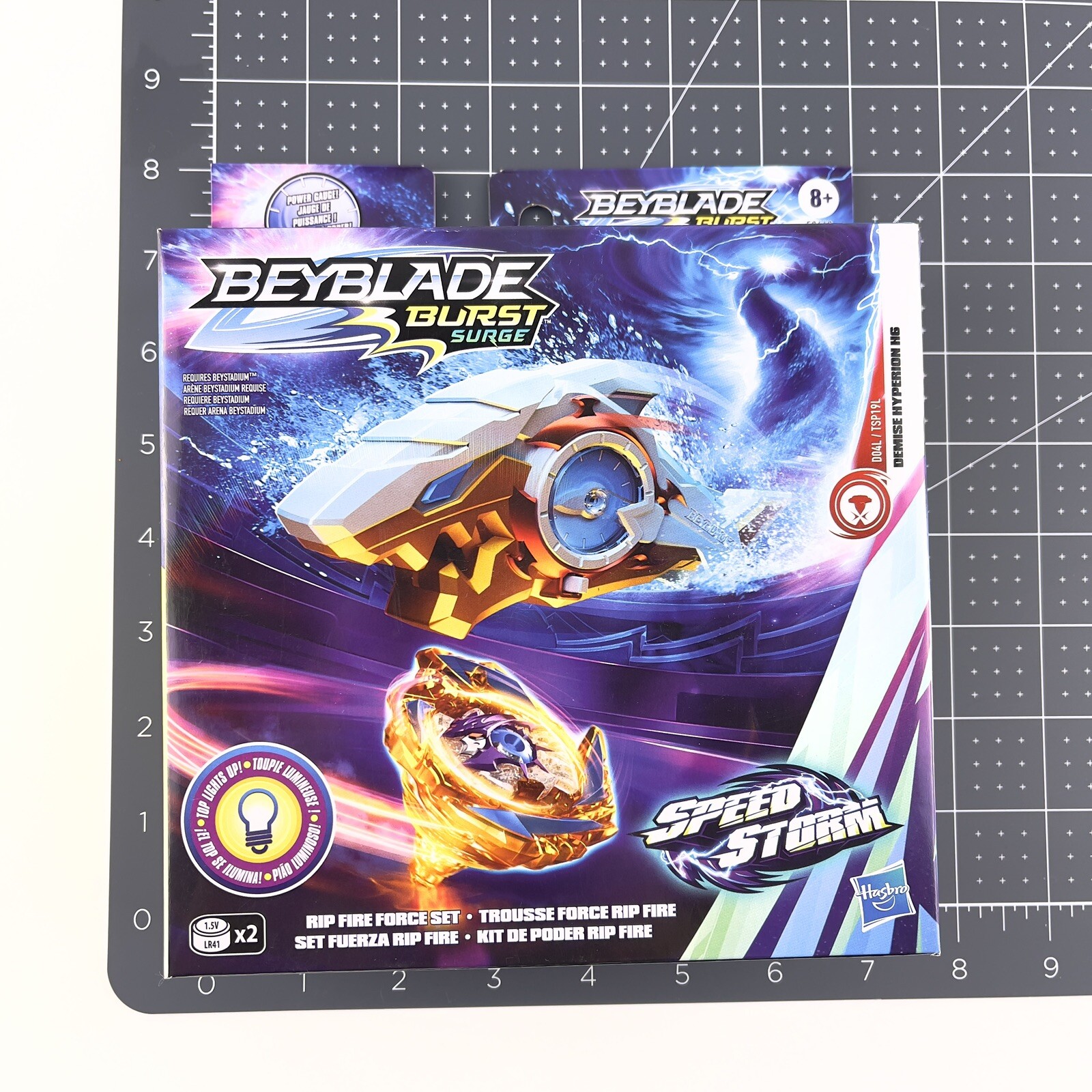 Beyblade Burst Surge Rip Fire Force Set Speed Storm Lights Up Demise Hyperion H6