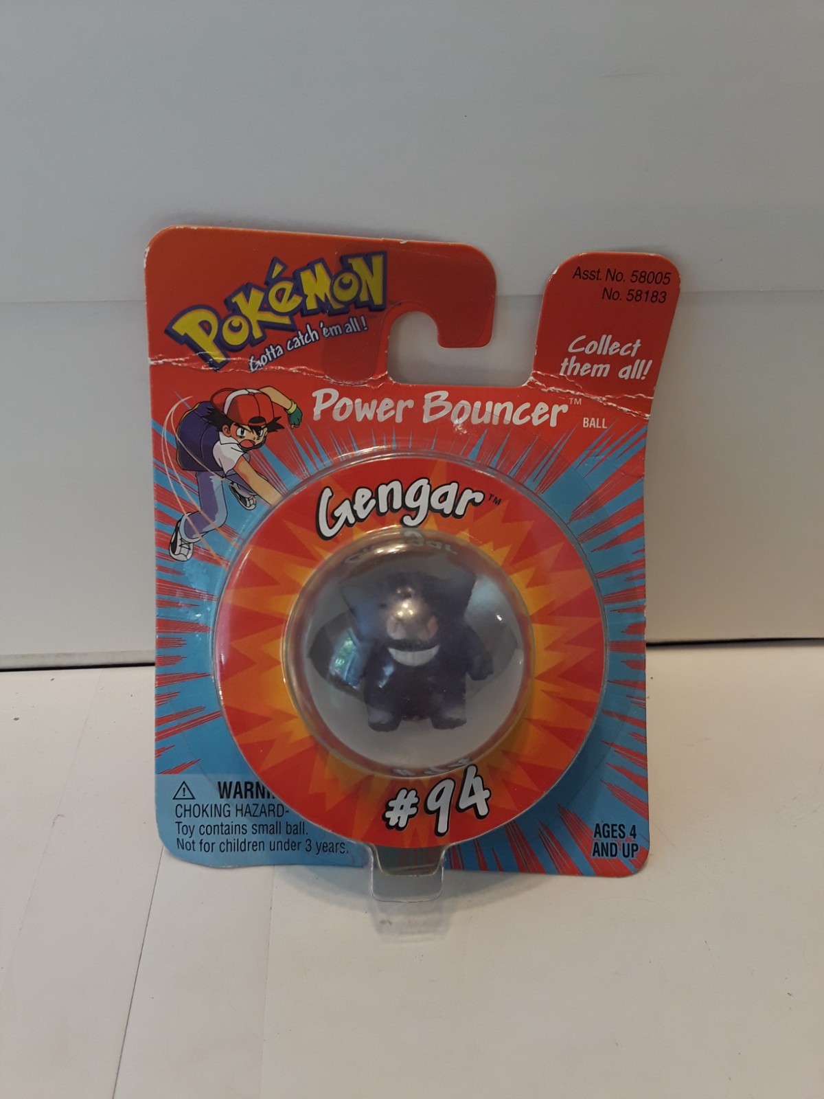 Pokémon Power Bouncer – Gengar #94 – Hasbro Vintage (1999) – New/Sealed
