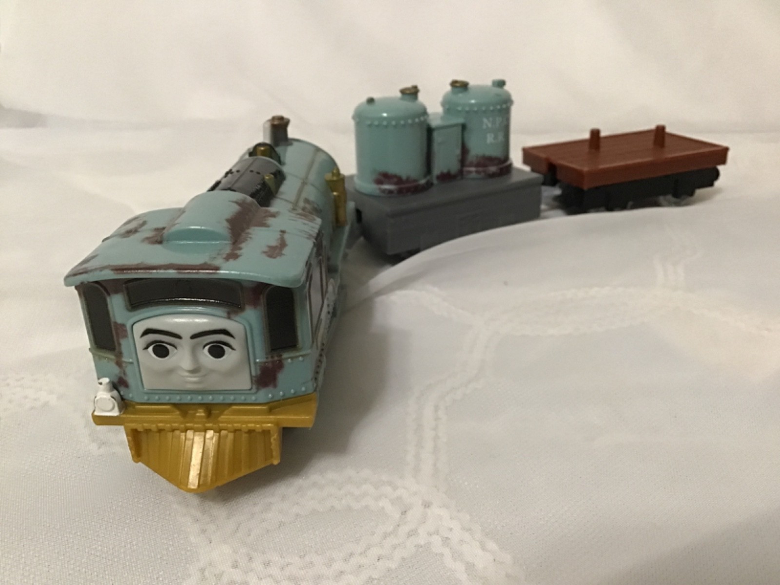 Thomas & friend mattel 2013 trackmaster LEXI motorized train with tender/ WORKS