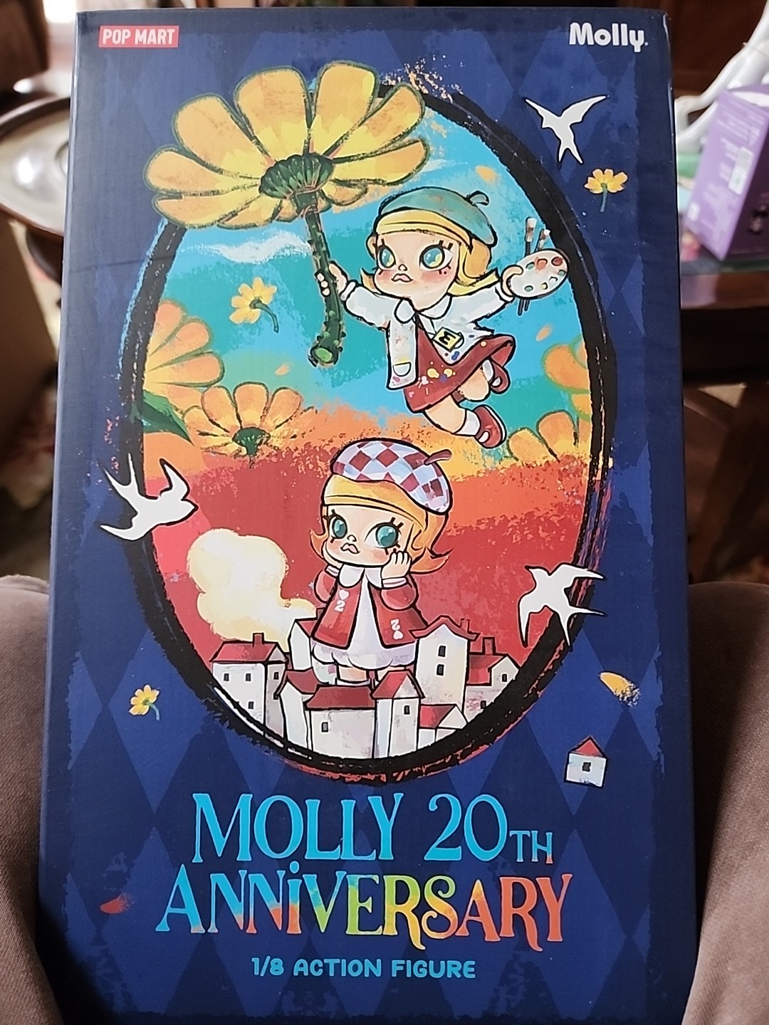 Pop Mart Molly 20th Anniversary 1/8 Action Figure Blind box