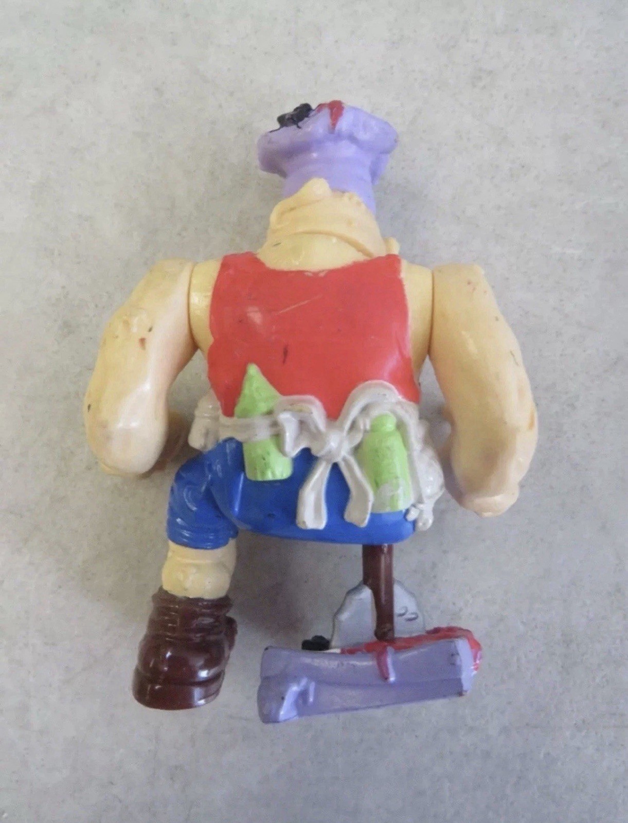 1990 PLAYMATES NINJA TURTLES TMNT PIZZA FACE COMPLETE 4.5&Prime; FIGURE T1 – #26