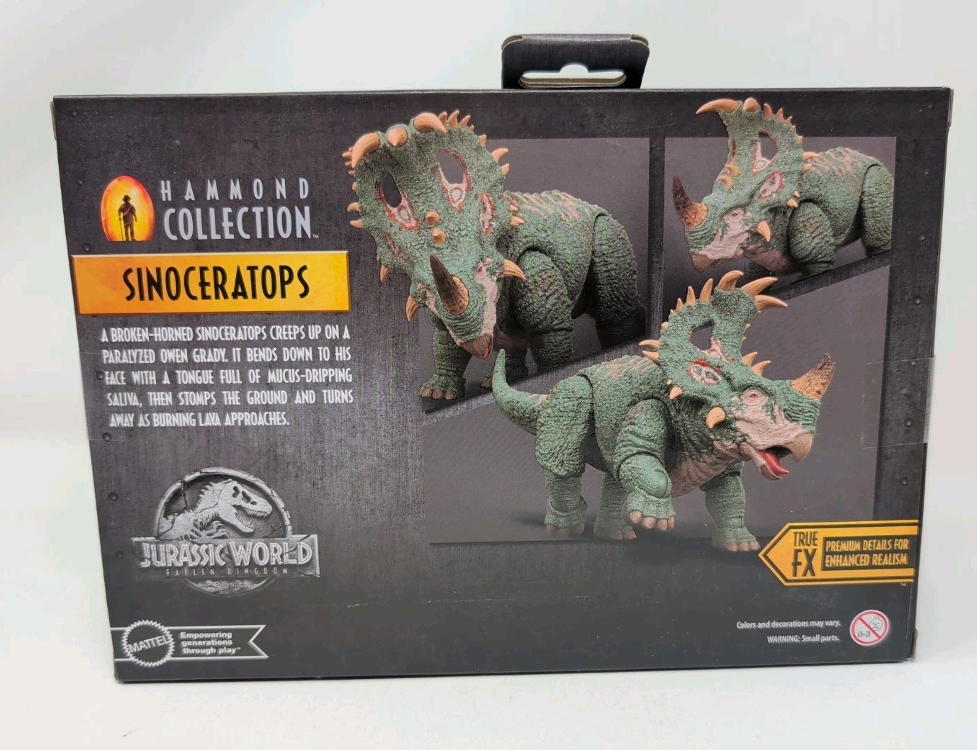 Sinoceratops Jurassic World Hammond Collection NEW True FX Mattel