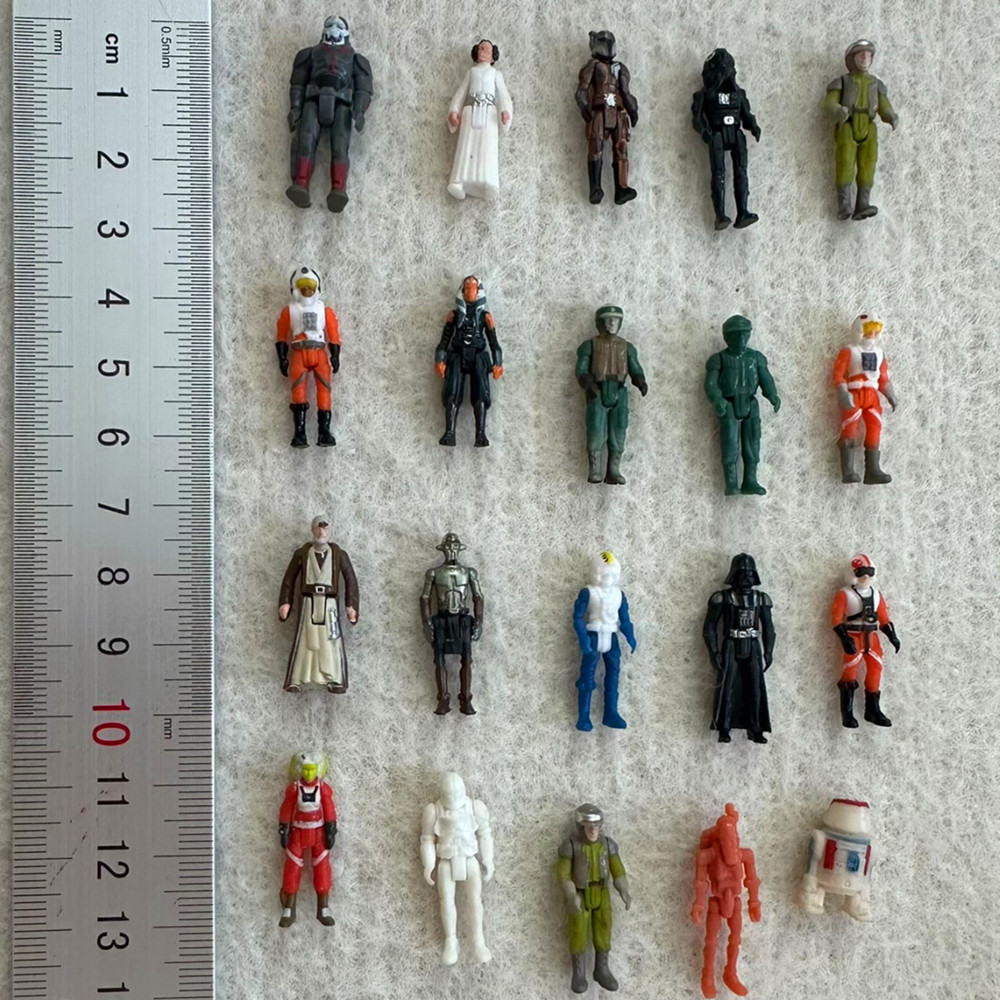 20pcs Rare Star Wars Micro Galaxy Squadron Droids Pilot Chase Rare Figure Toy