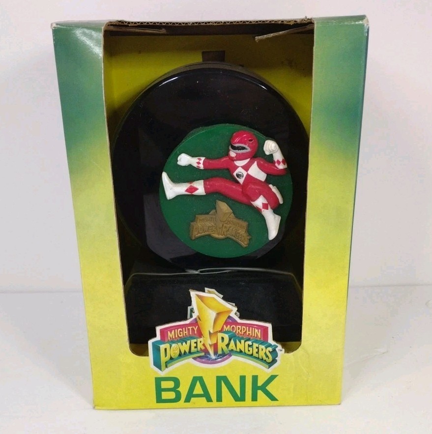1994 Mighty Morphin Power Rangers Red Ranger Coin Bank