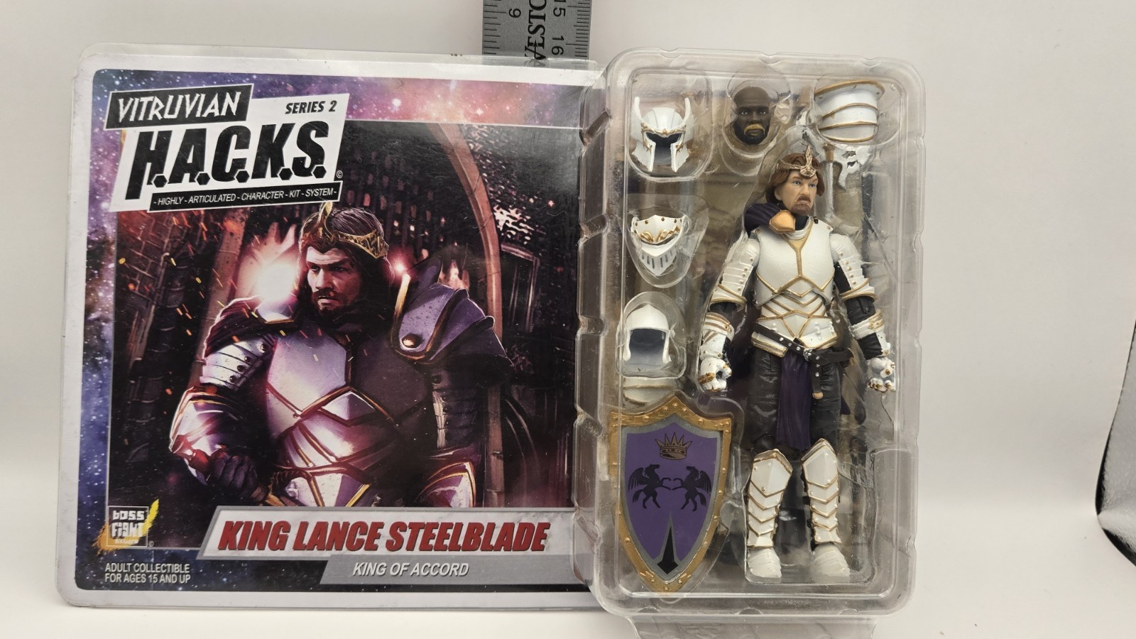 Boss Fight Studio Vitruvian H.A.C.K.S. King Lance Steelblade King of Accord