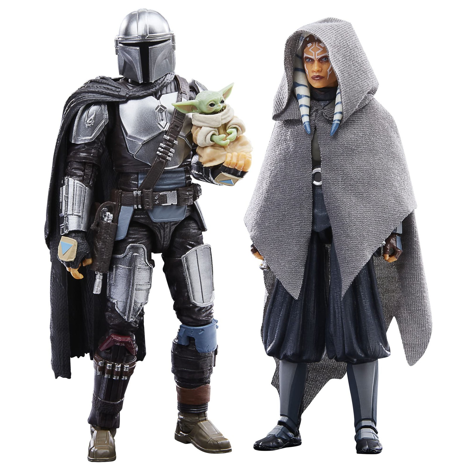 STAR WARS The Black Series Mandalorian, Ahsoka Tano Pack of 3, Multicolor