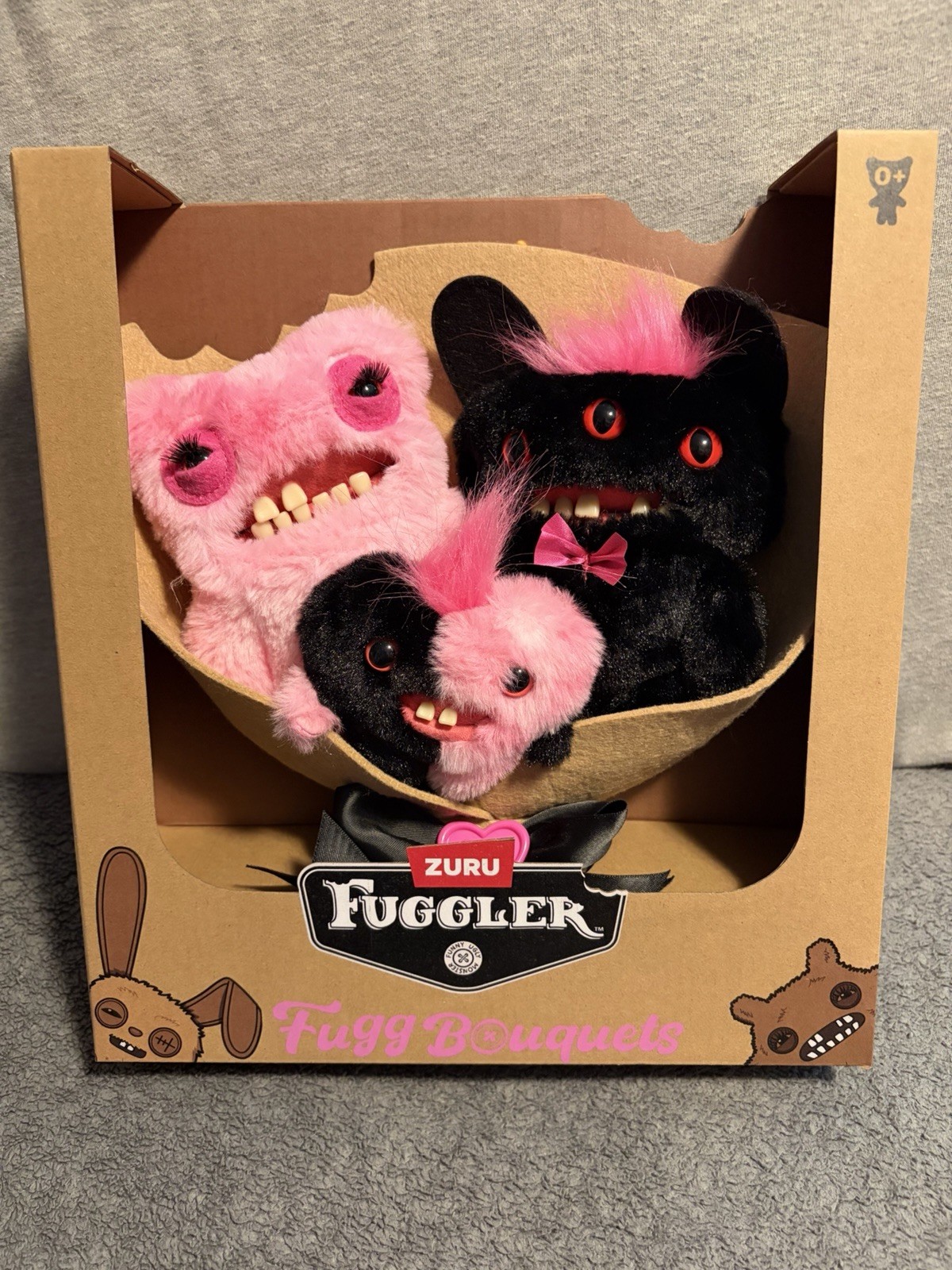 NEW 2026 Fuggler Fugg Bouquets BLACK PINEAPPLE Funny-Ugly Monster Mom Dad & Baby