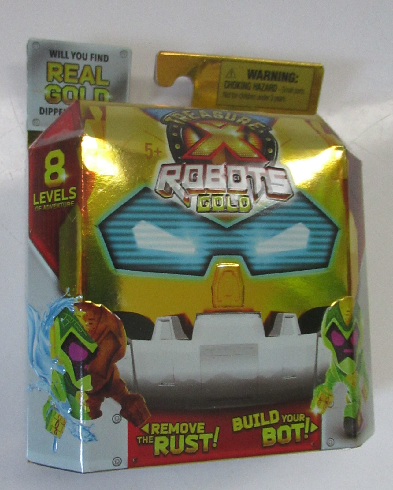 Treasure X Robots Gold Mini Bot Toy 8 Levels of Adventure Mystery Pack Moose NEW