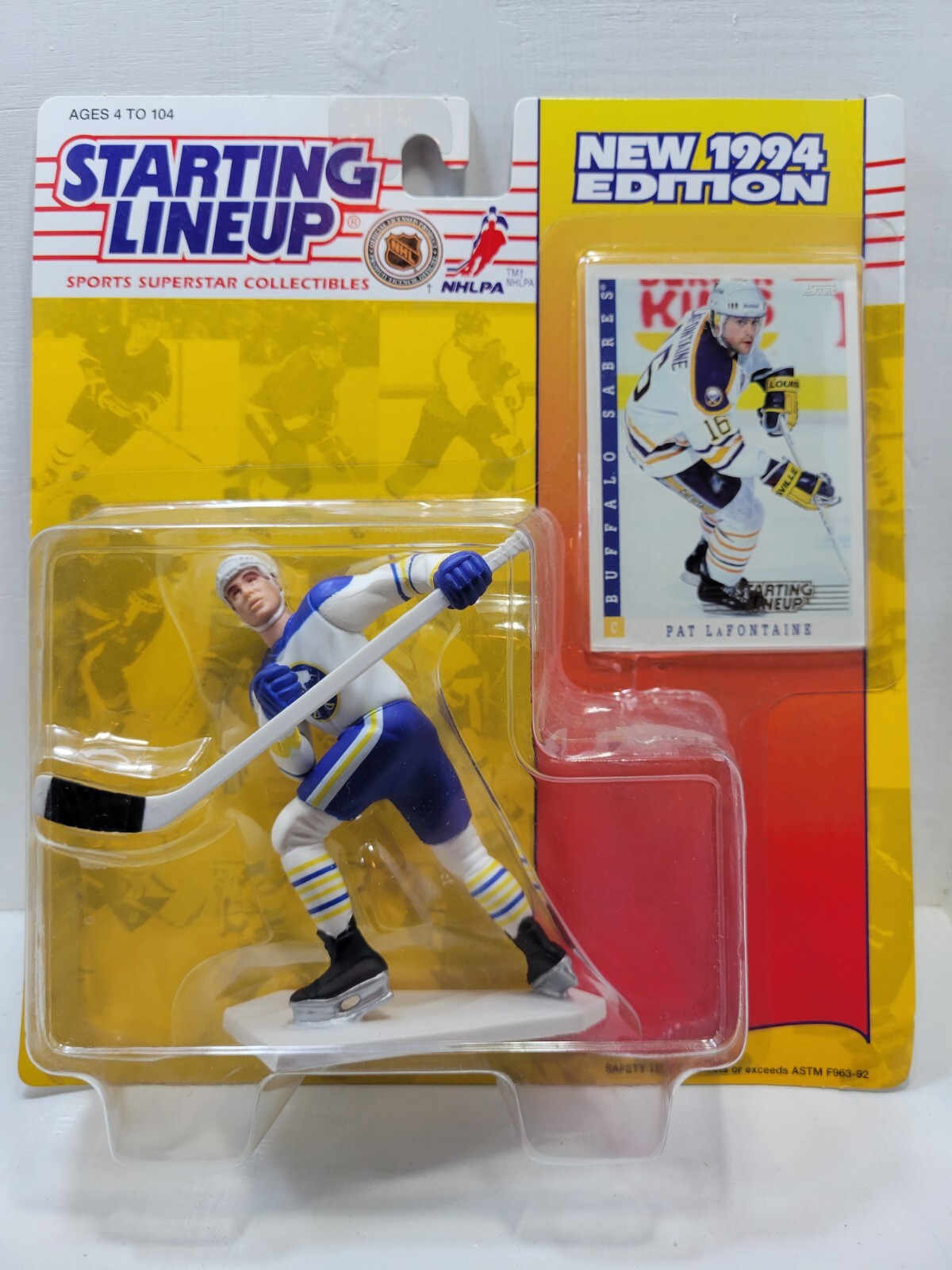 1994 STARTING LINEUP KENNER PAT LAFONTAINE BUFFALO SABRES FREE SHIP NIP