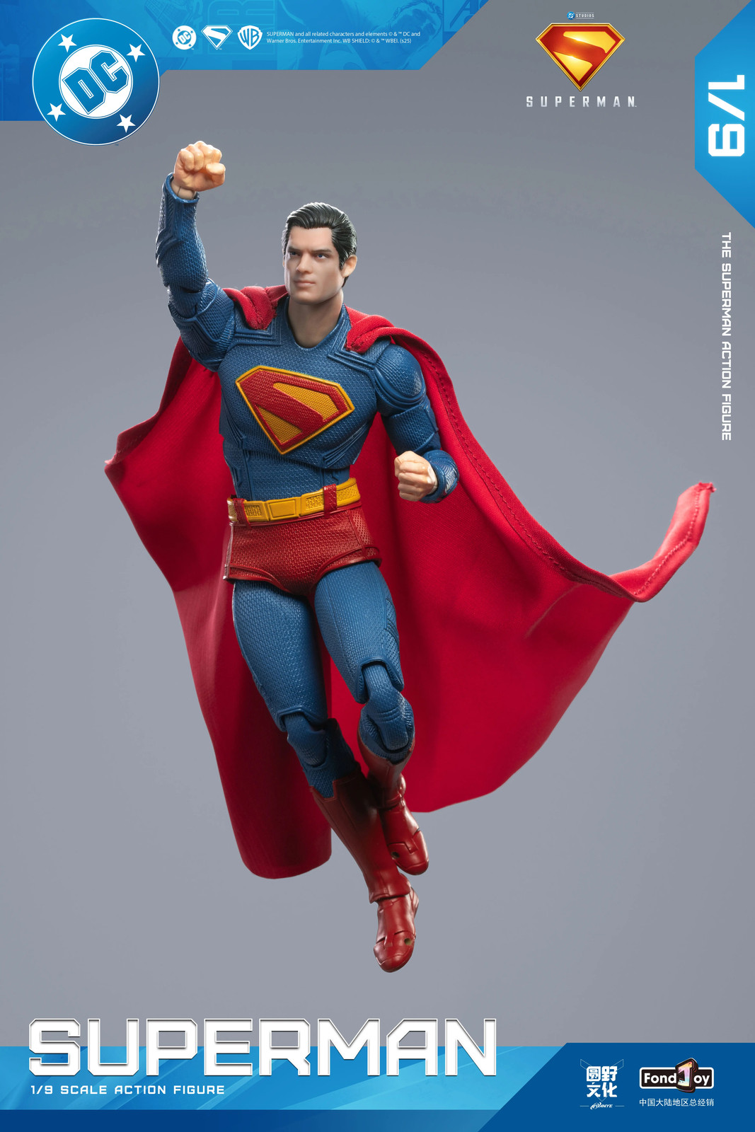 Fondjoy 1:9 Scale DC New Superman Superdog Krypto Action Figure 7&Prime; Gift