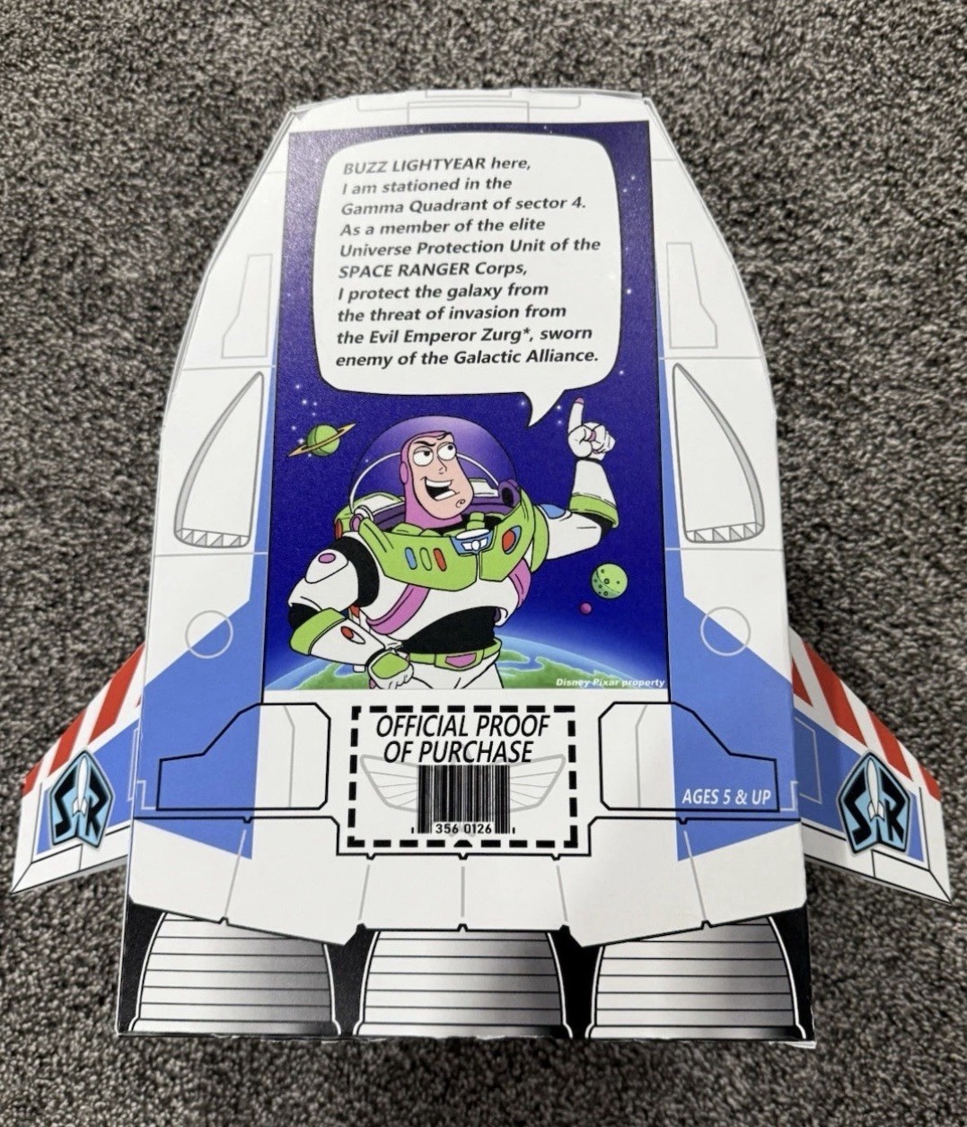 Custom made Buzz Lightyear box