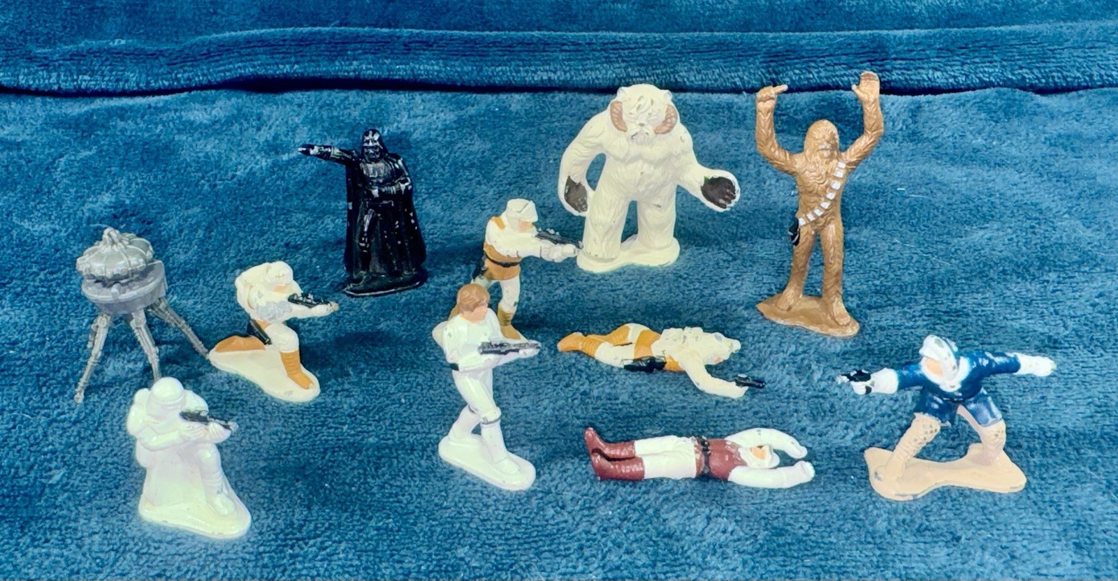 Star Wars Micro Collection Hoth Wampa Cave Complete + 6 xtra Figures Kenner 1982