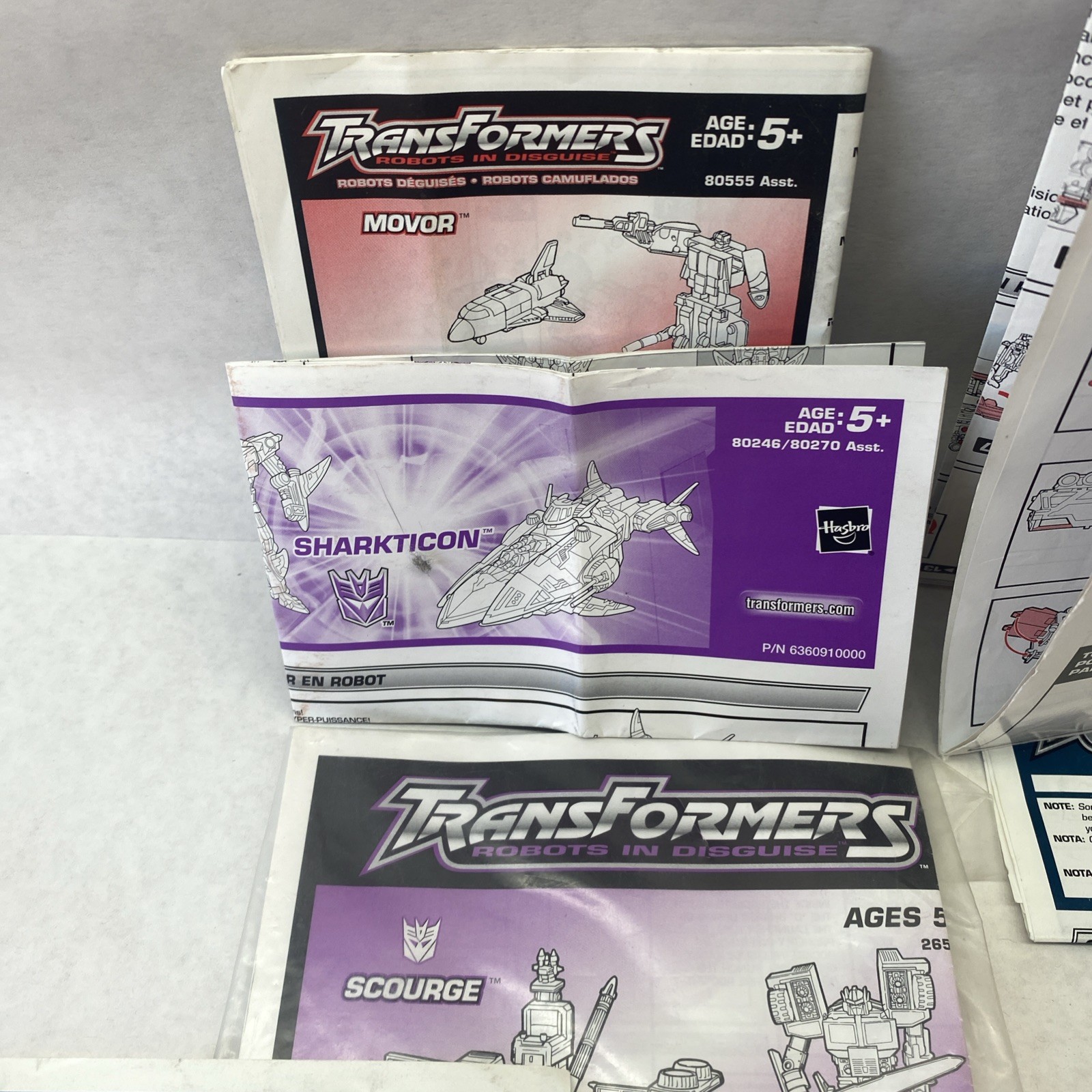 Transformers INSTRUCTIONS Booklets MANUALS Alternators ARMADA LOT Of 14 Vintage