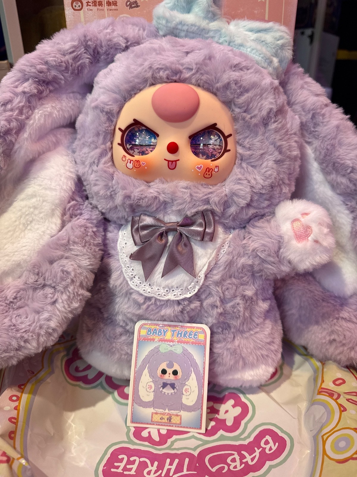 Baby Three 400% V2 Sweetheart Baby Plush Custom Eyes Designer Art Toy