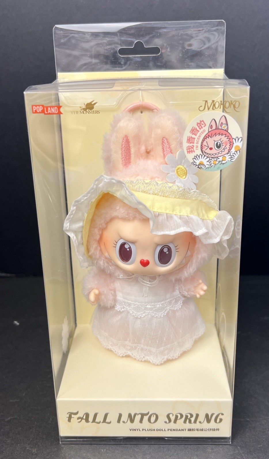 Pop Mart Pop Land Fall Into Spring Vinyl Plush Doll Pendant Mokoko NEW LABUBU