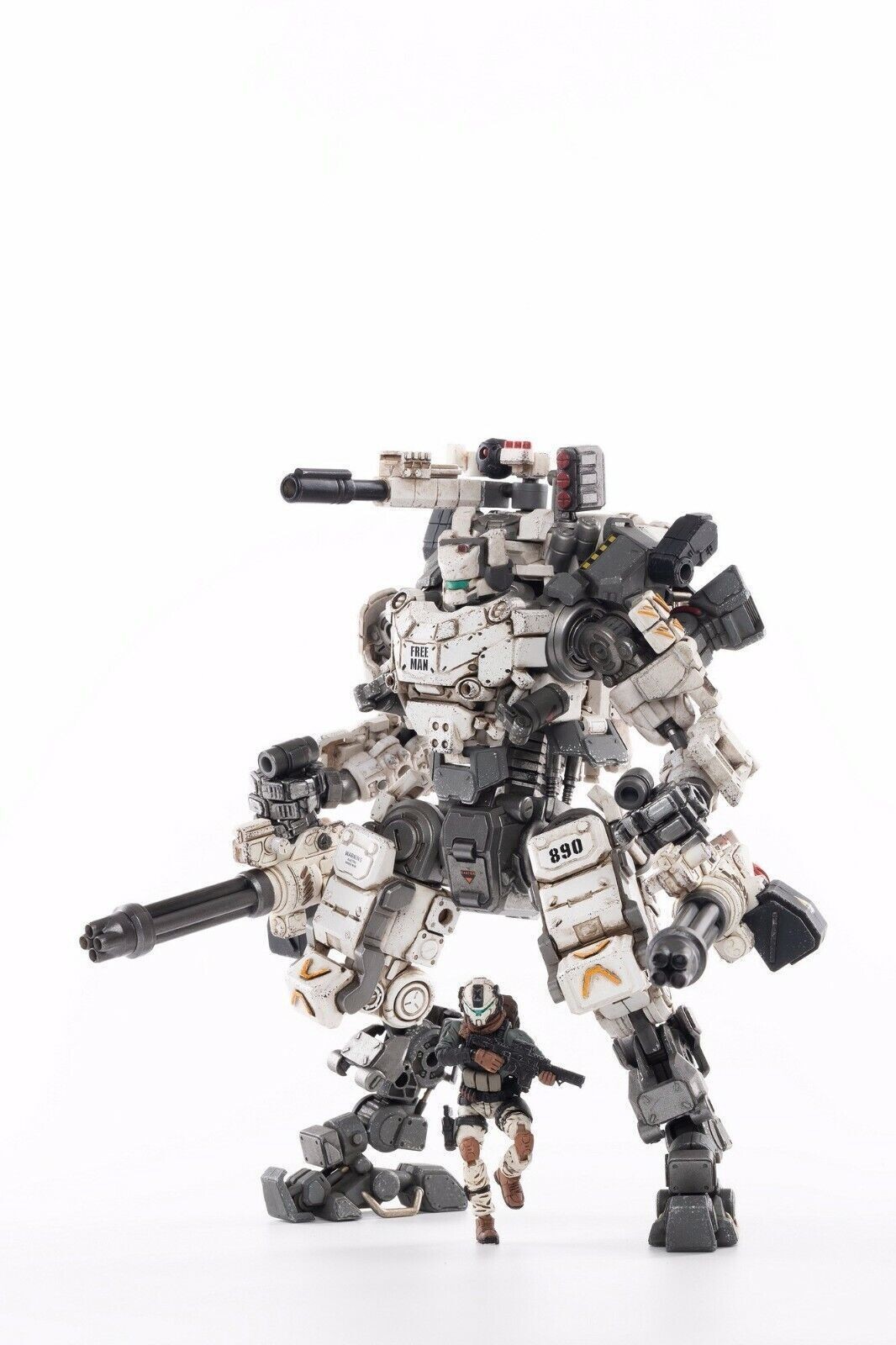 Open Box Joytoy JT0425 Steel Bone (White/Snow) 1/25 Mecha Figure US Seller