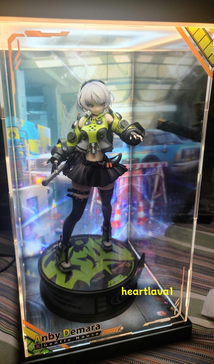 Acrylic Display Box Dustproof Case for 1/7 Zenless Zone Zero Anby Demara Figure