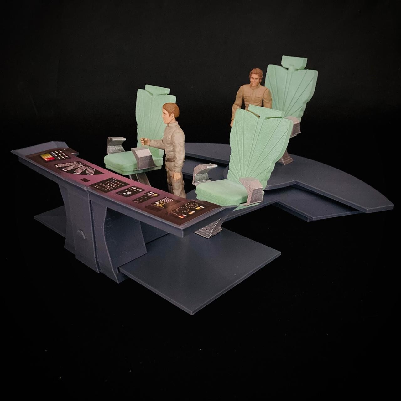 U.S.S. Enterprise Bridge Control Center Console for 3.75in (1:18) Fig Diorama