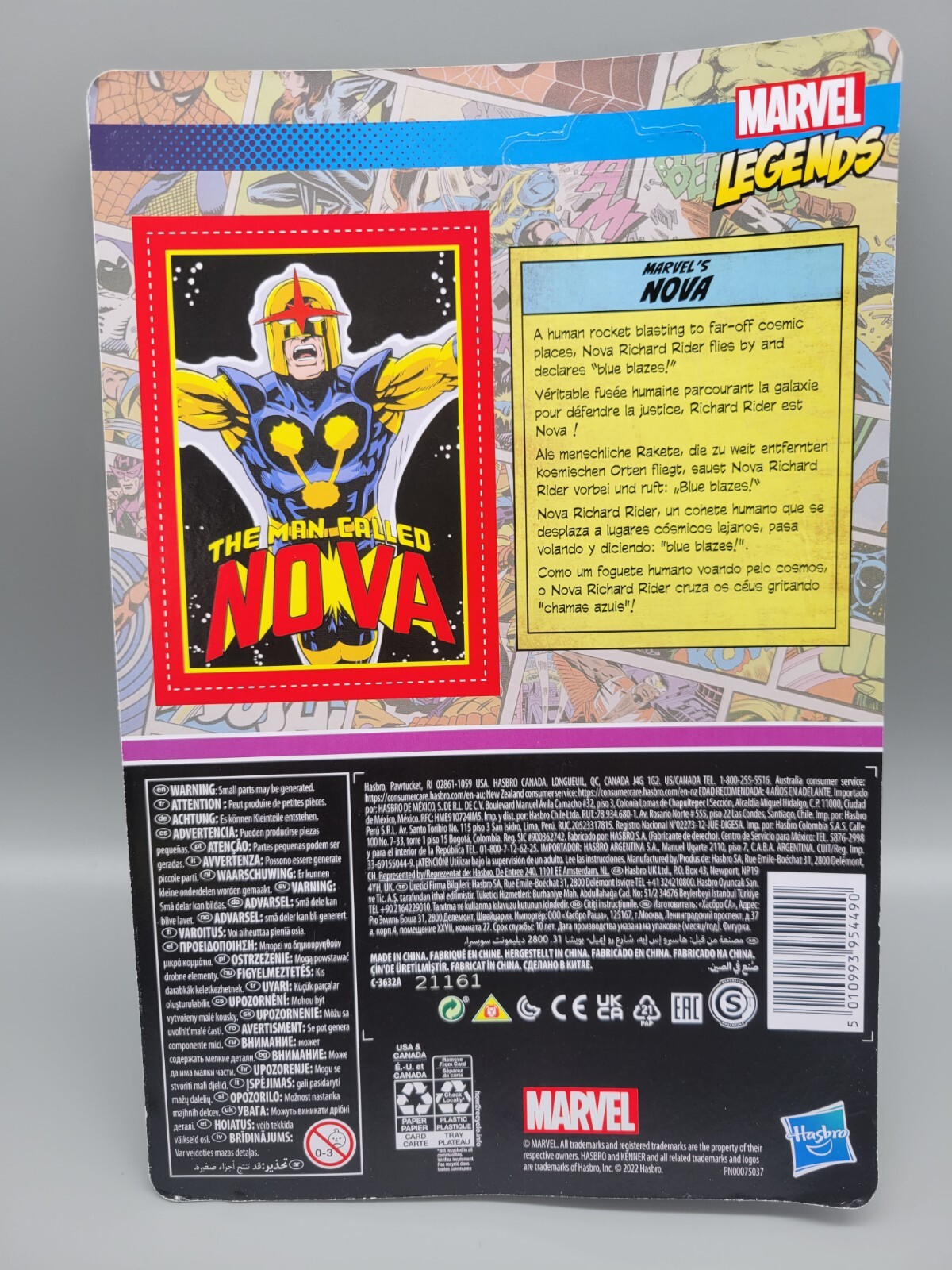 KENNER MARVEL LEGENDS RETRO NOVA 3.75&Prime; ACTION FIGURE
