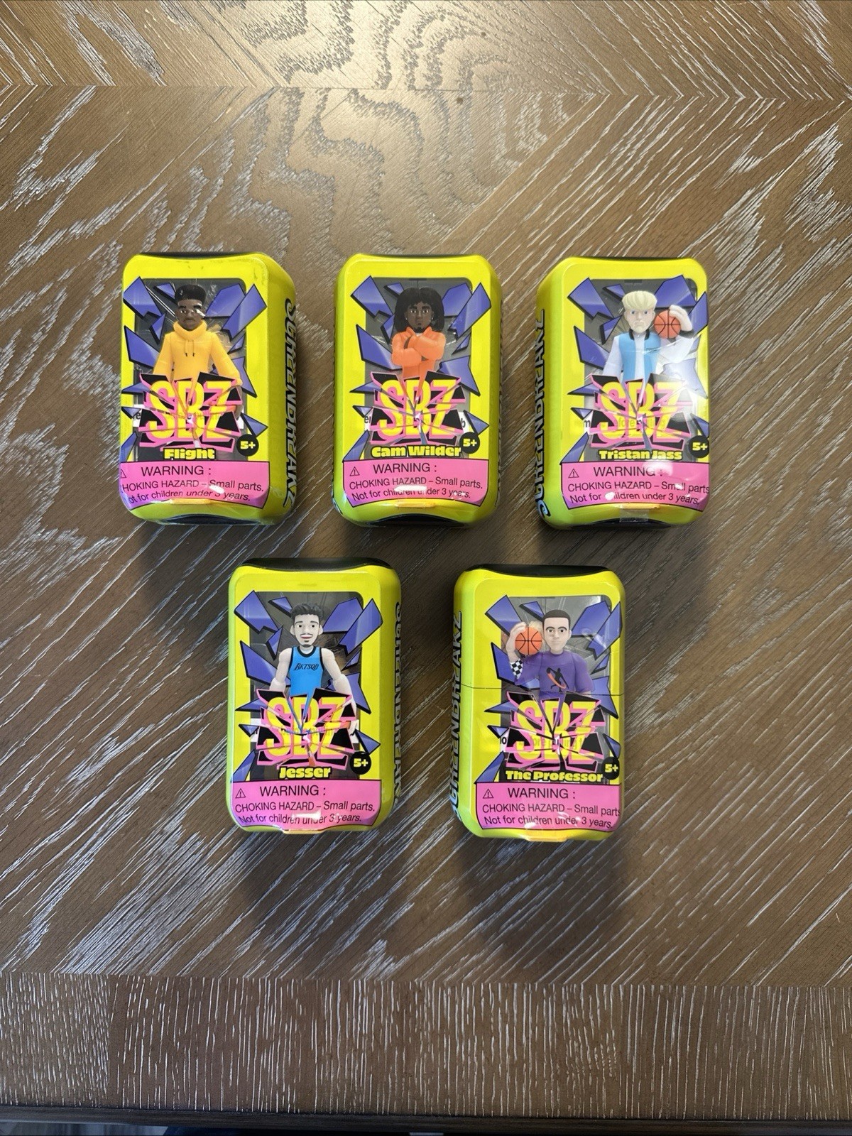 Screenbreakz Set Of 5 Jesser, The Professor, Cam Wilder, Professor, Flight New