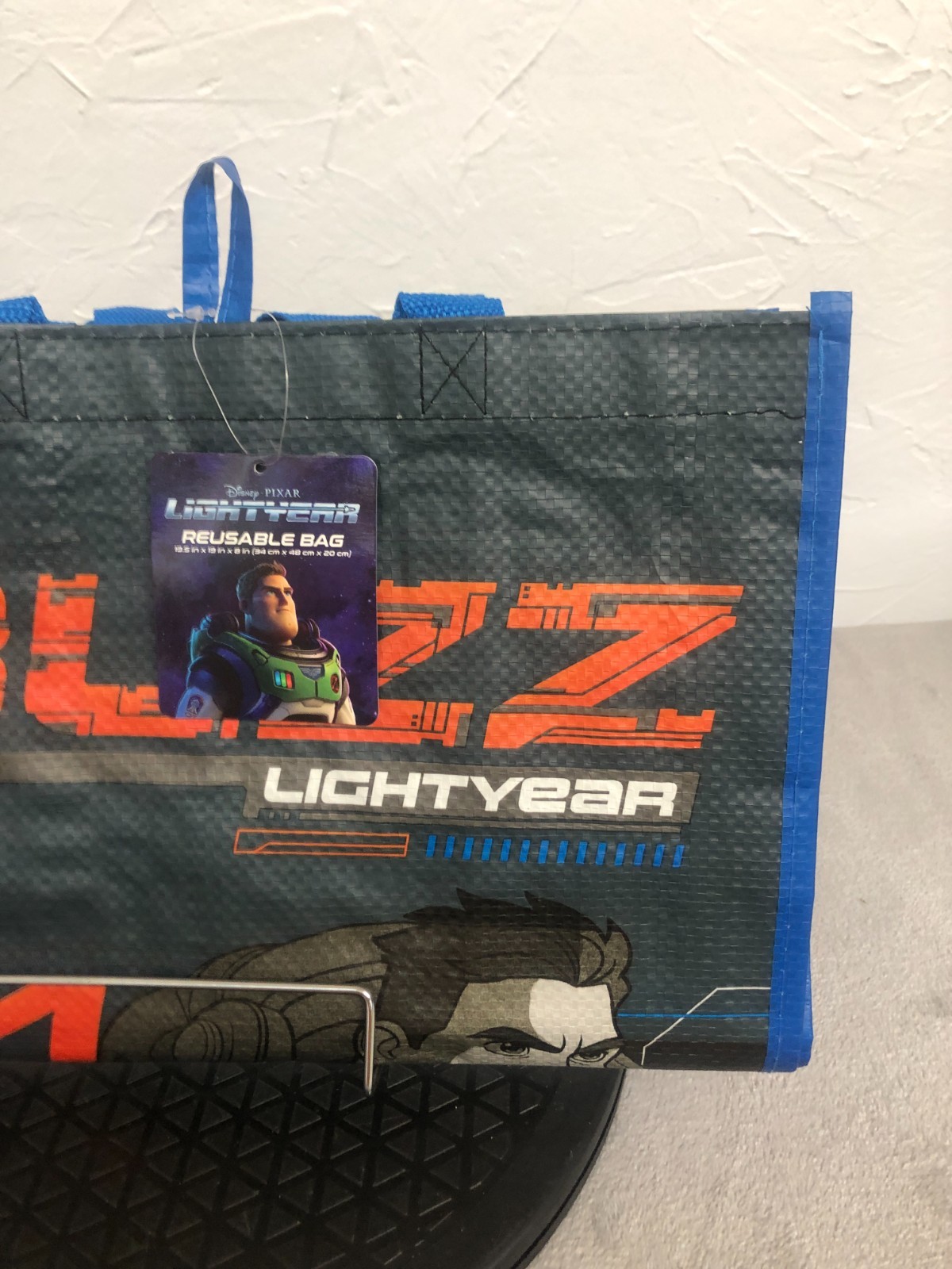 Buzz Lightyear Reusable Tyvek 13&Prime; x 18&Prime; Shopping Bag with Tags – Never USED –