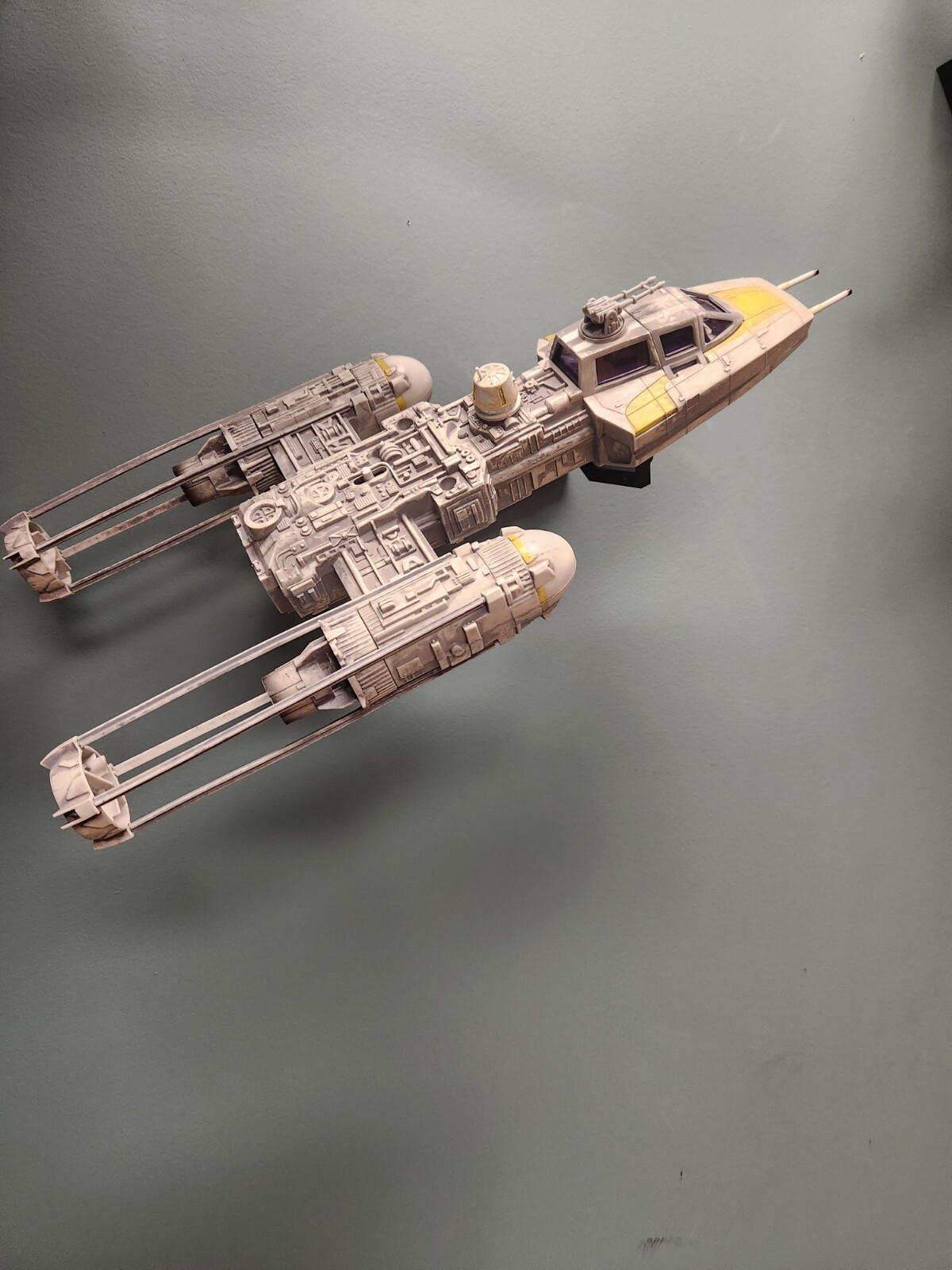 Star Wars Wall Mount For Vintage And Modern Y-wing Ship