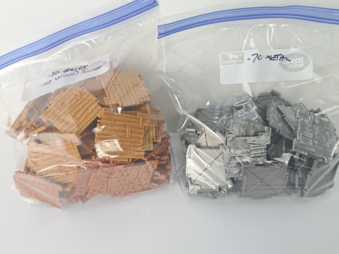 Lot of 180 Fortnite Building Wall Pieces Materials Wood Metal Brick Jazwares