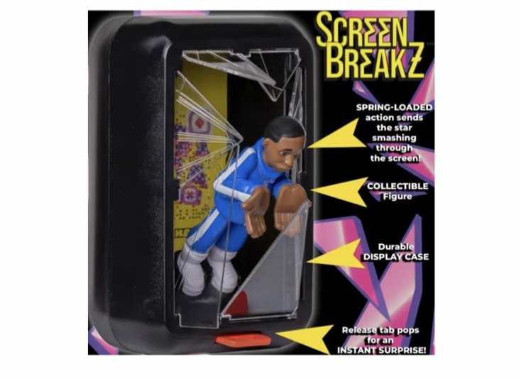 ScreenBreakZ Classic Khaby Action Figure, Spring-Loaded Display Case, Collectibl