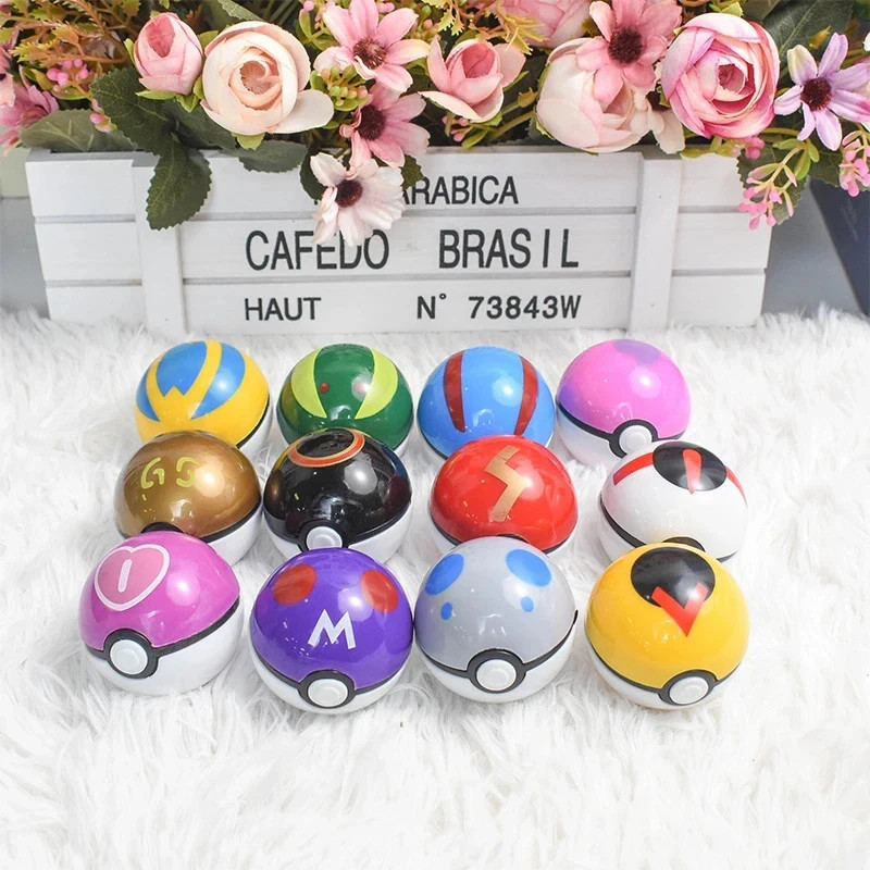 12 Pcs/ Set Pocket Ball Monster Figures Model Toys Pocket Poke Ball Petelf Go