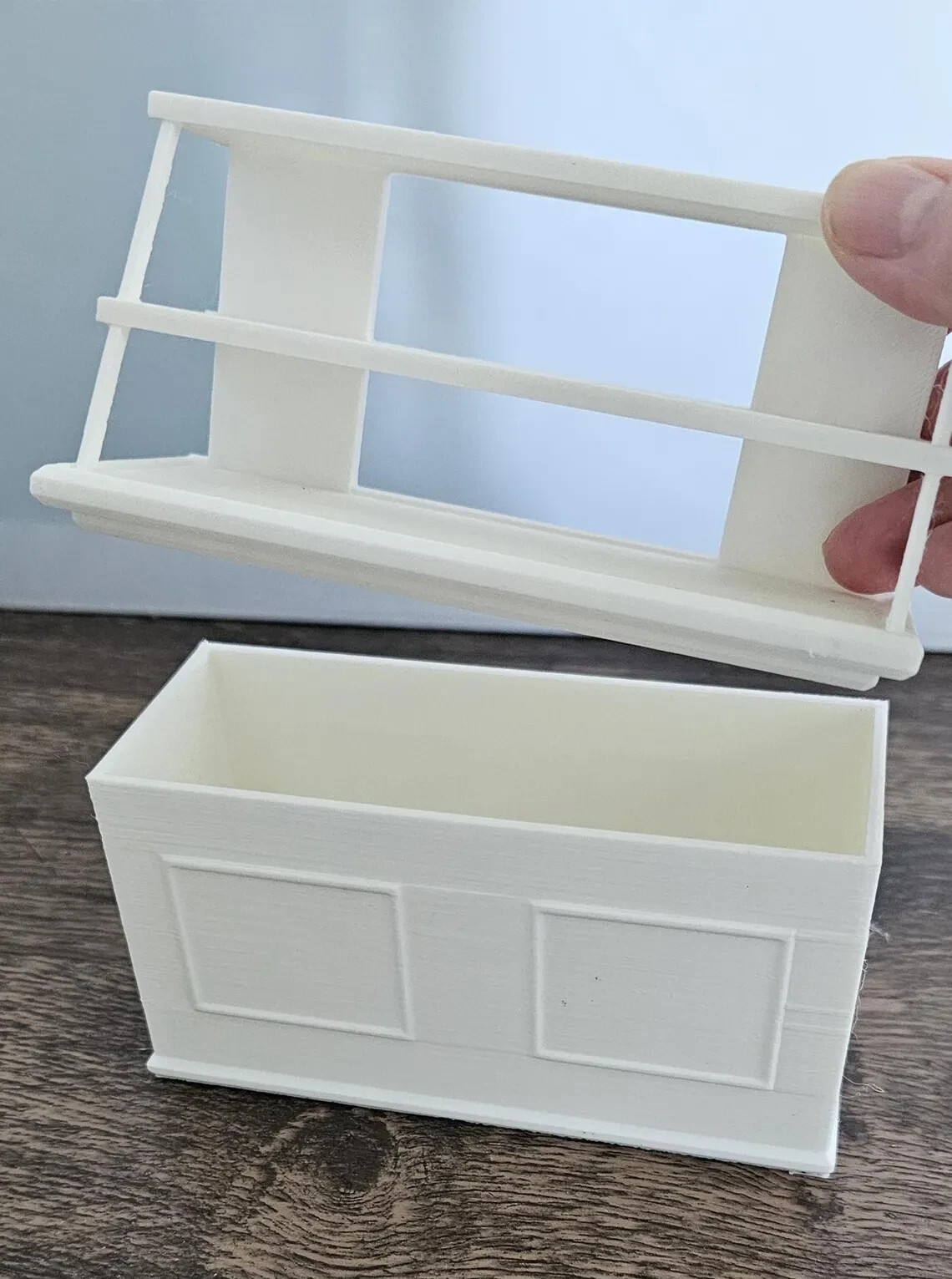 White Bakery Display Case – Kowalski Bakery 1:6 Scale Bake Shop Miniature