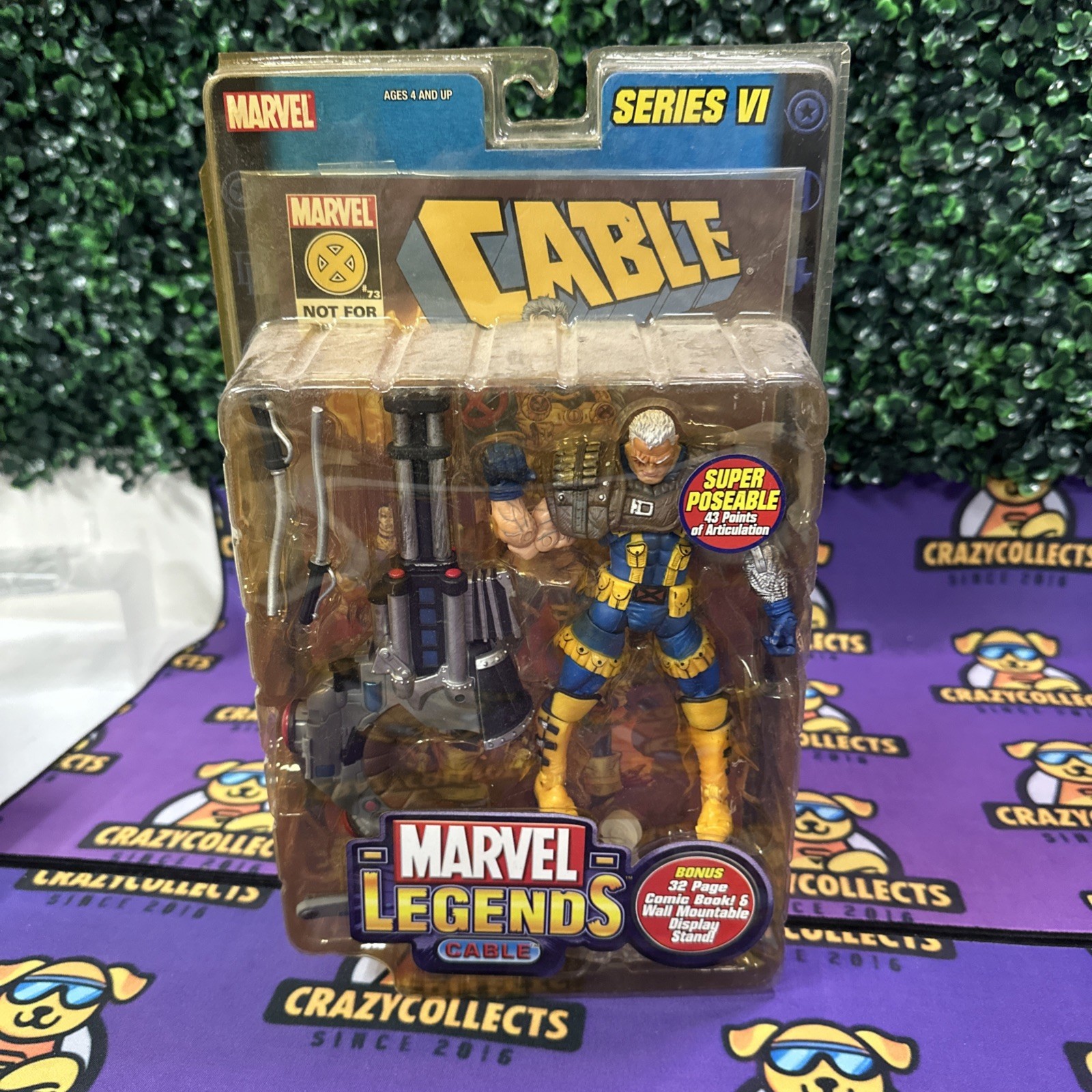 Marvel Legends Cable Figure Series VI Brown Suit Variant Toy Biz 2004