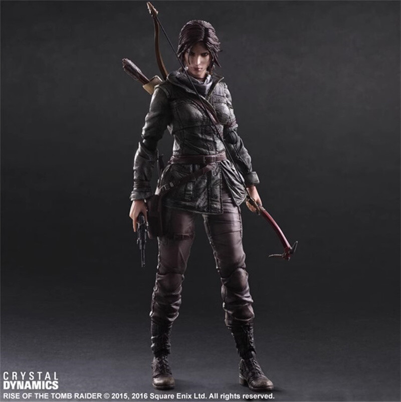 Play Arts Tomb Raider Lara Croft Action Figure Model Statue Toy Gift Collectible
