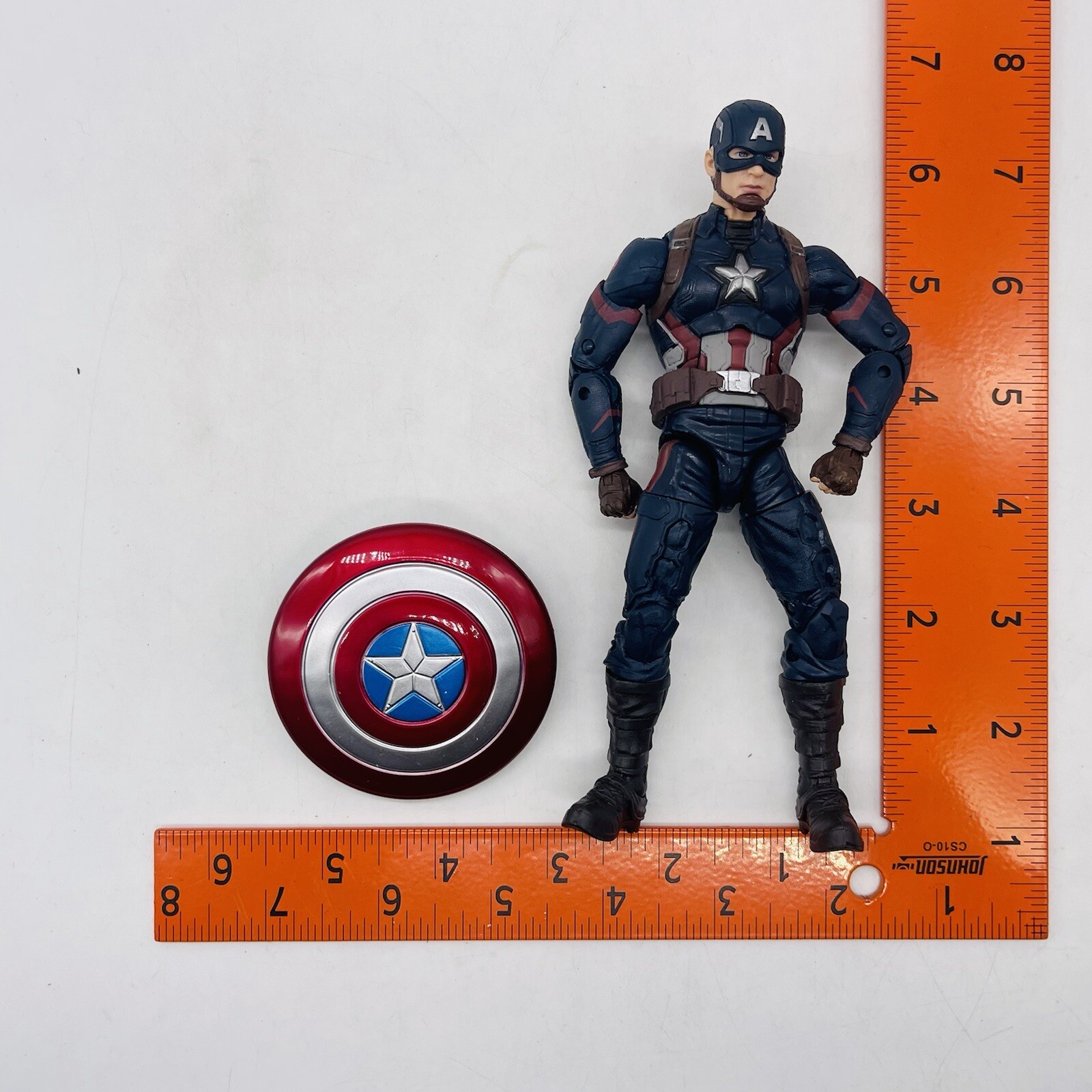 Captain America From Marvel Legends Studios 10 Year Civil War 2 Pk 6&Prime; Loose MCU