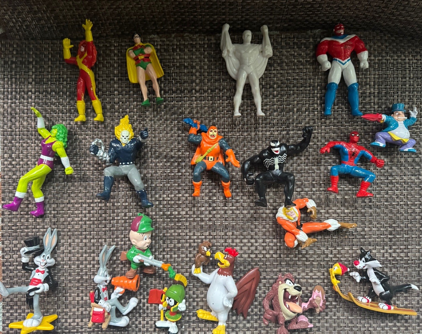 Vintage Marvel PVC figure 90s Applause Lot Spider Man Ghost Rider Venom She Hulk