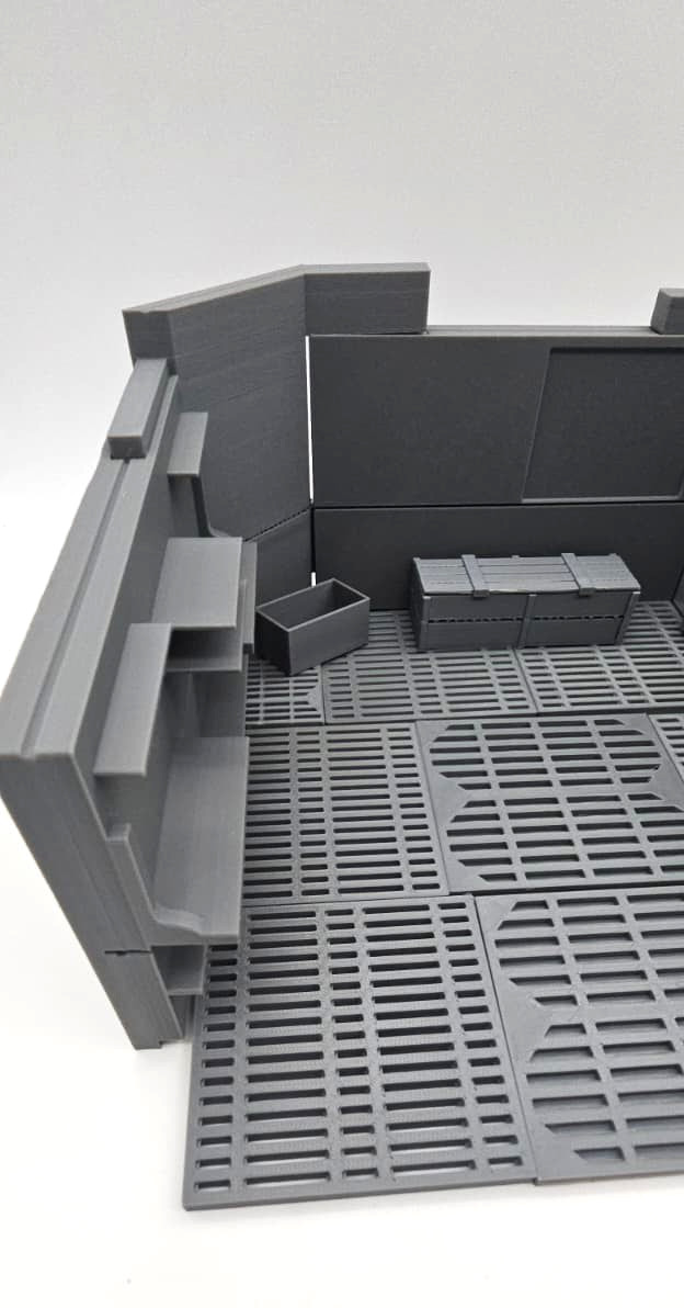 Control Center Command Room 3.75&Prime; Figure Playset Collapsible 1:18 Diorama