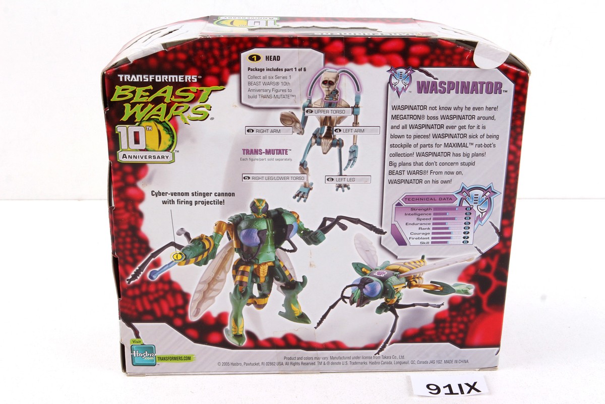 Transformers Beast Wars 10th Anniversary Voyager Waspinator Sealed MISB MOSC