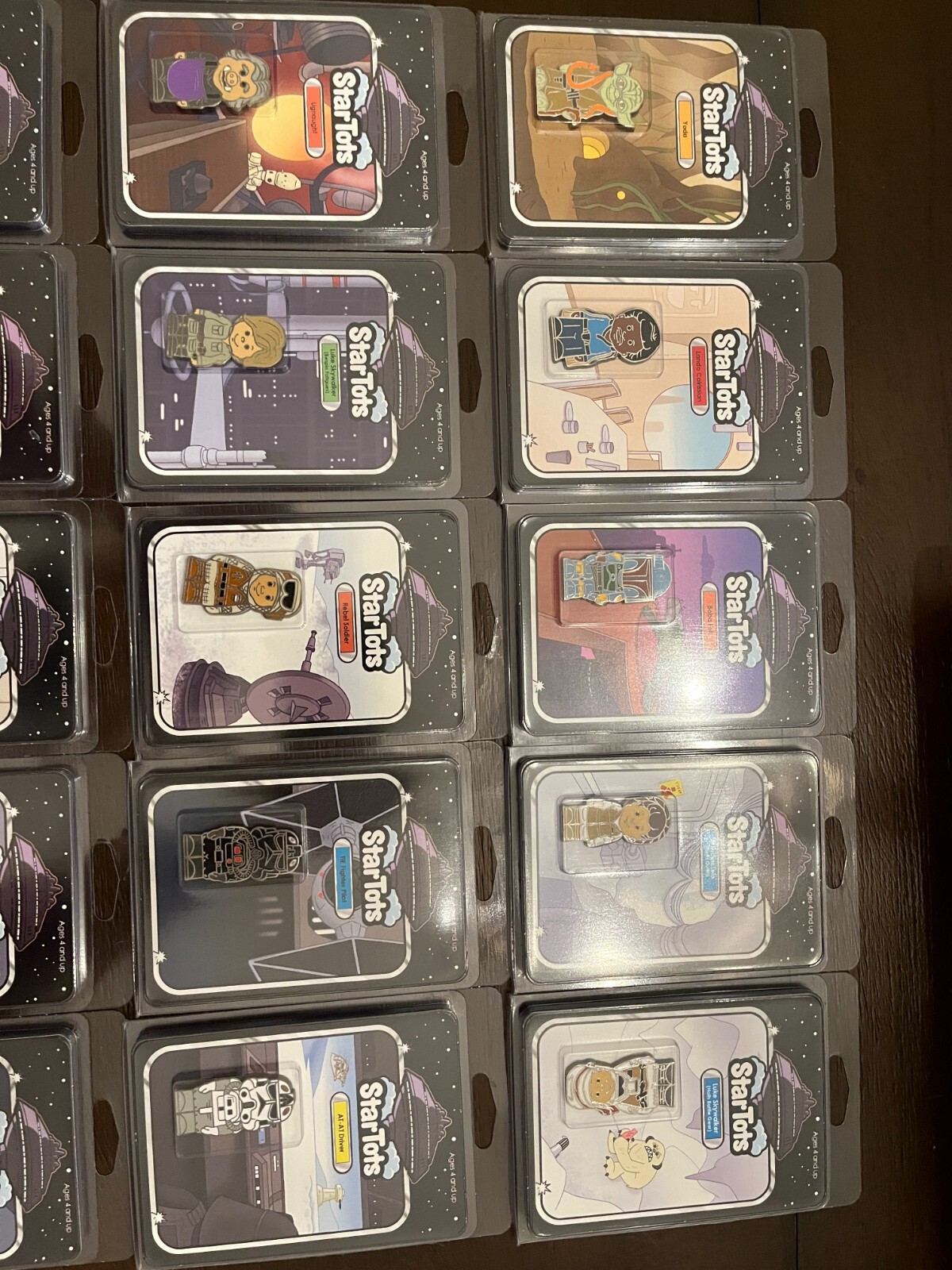 STAR WARS Celebration 2015 Anaheim STAR TOTS Full 20 Set + Store Display Box
