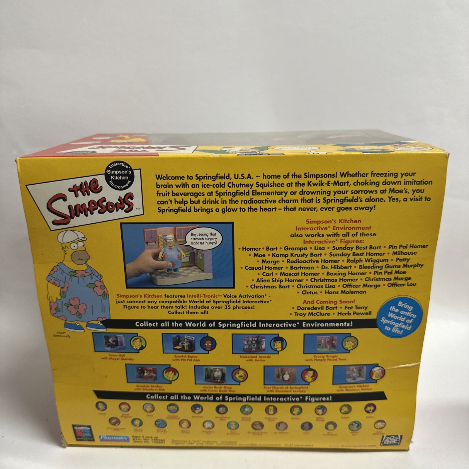 2001 Playmates Muumuu Homer Interactive Simpson&rsquo;s Kitchen Environment Voice New