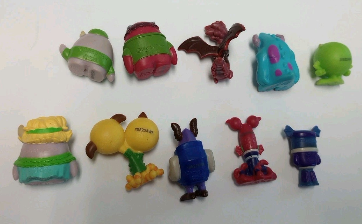 Monsters University Mini Figures Characters 1&Prime;-2&Prime; PVC Lot 10 Disney Pixar